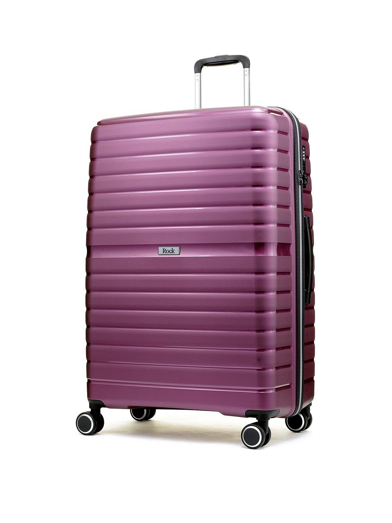 Image 1 of 6 of Rock Luggage Hydra-Lite Large Suitcase (Purple)