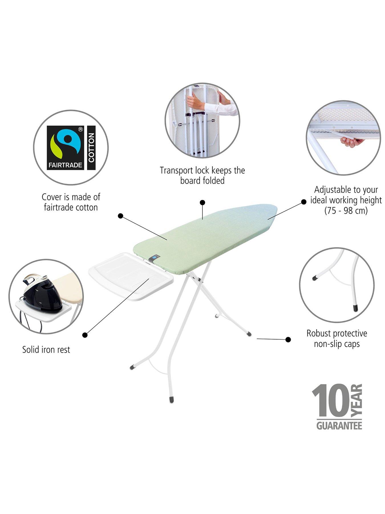 Image 4 of 7 of Brabantia Ironing Board C with Soothing Sea Print Cover