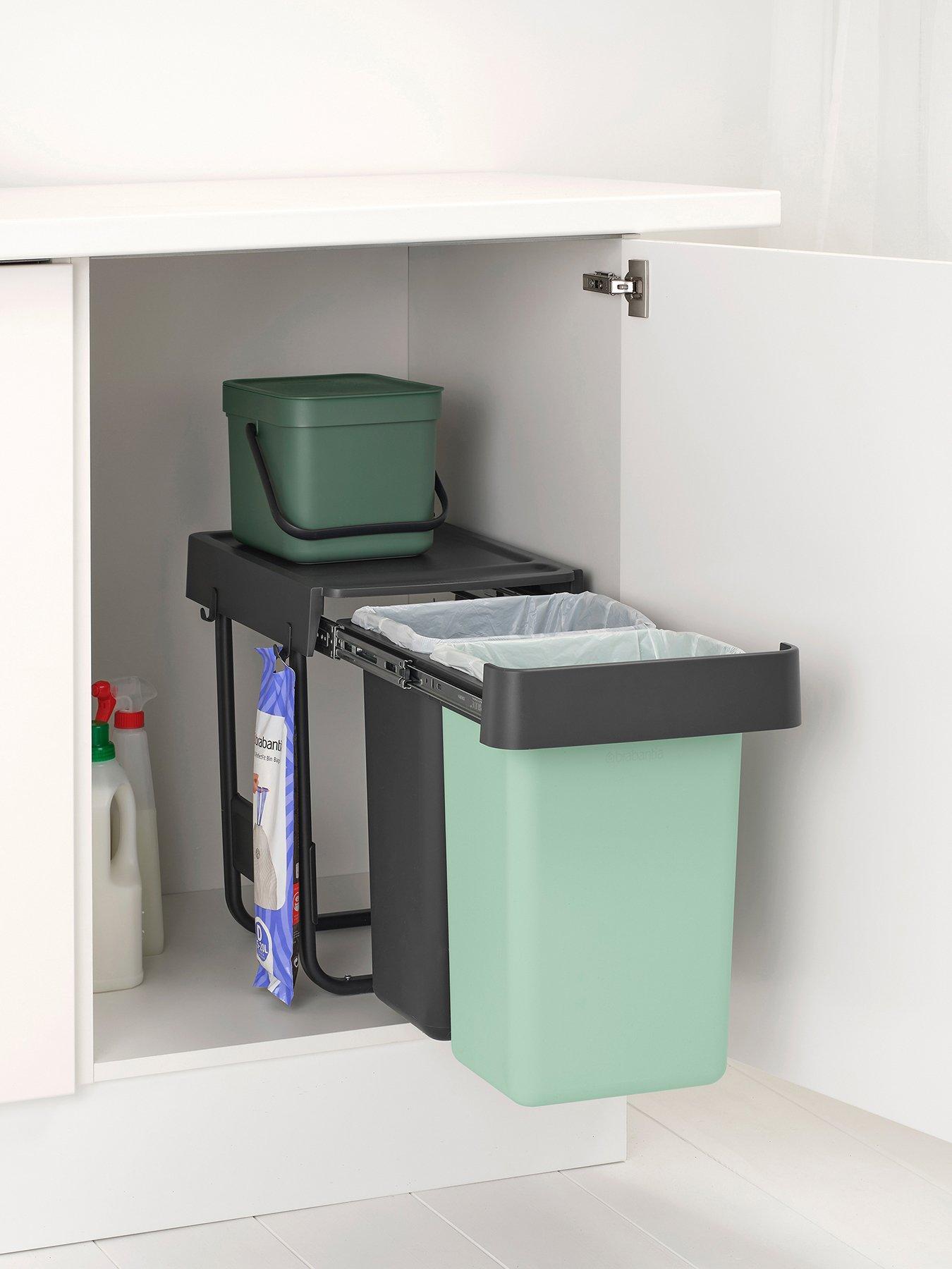 Brabantia Sort  &  Go Built-In Bin – 15 + 15-litre capacity