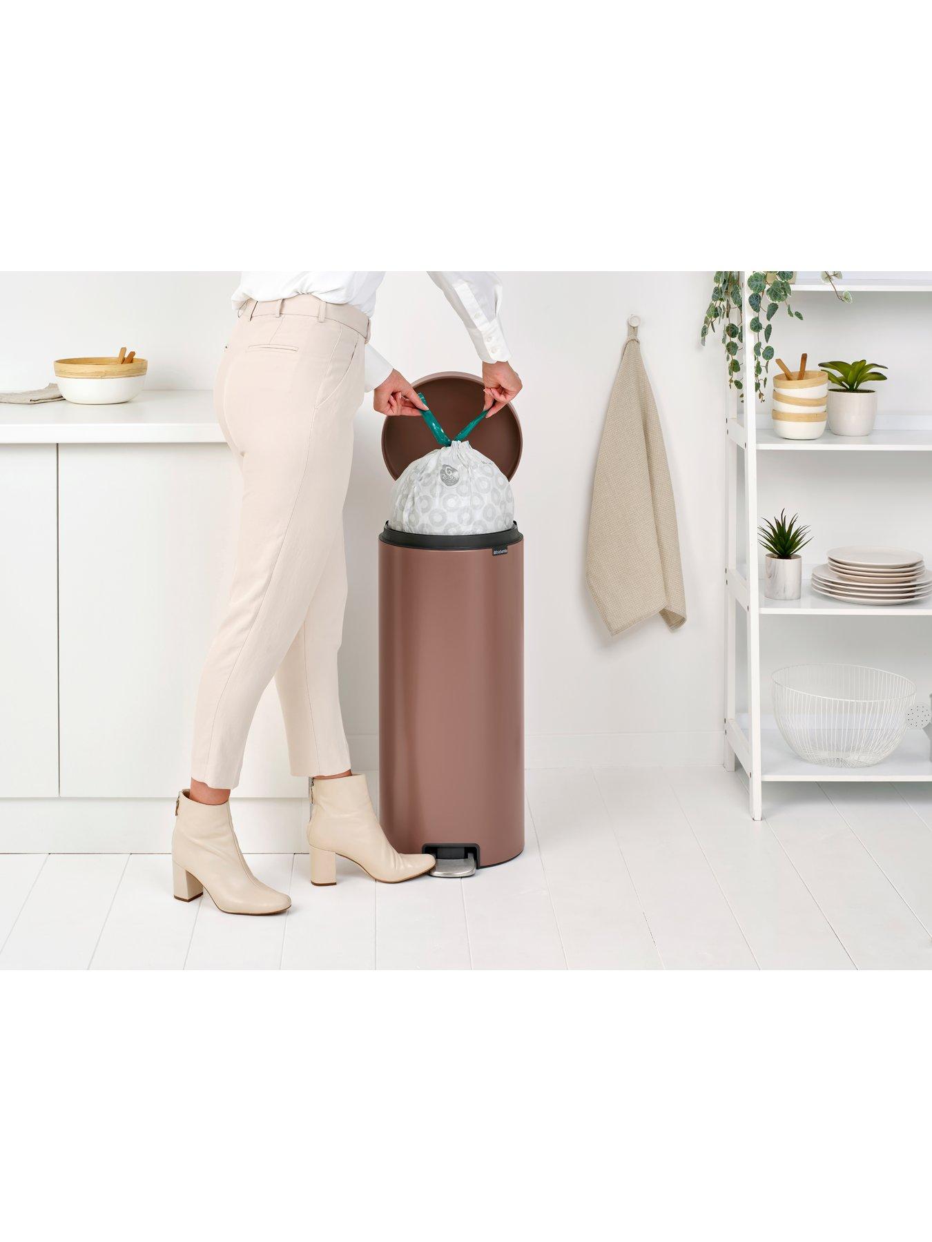 Image 5 of 7 of Brabantia NewIcon 30-Litre Pedal Bin in Taupe