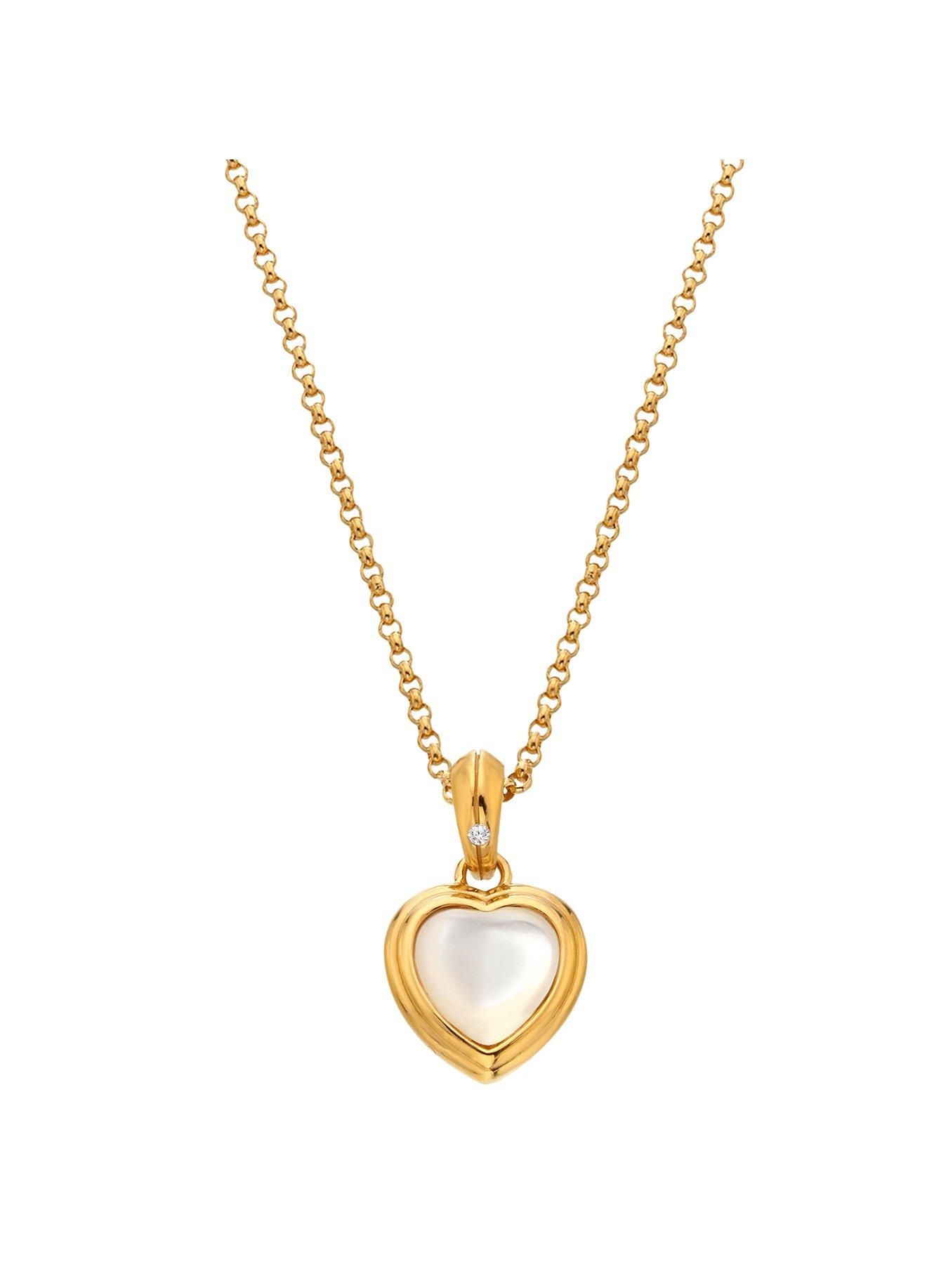  image of hot-diamonds-hd-x-jj-heart-pendant-mother-of-pearl