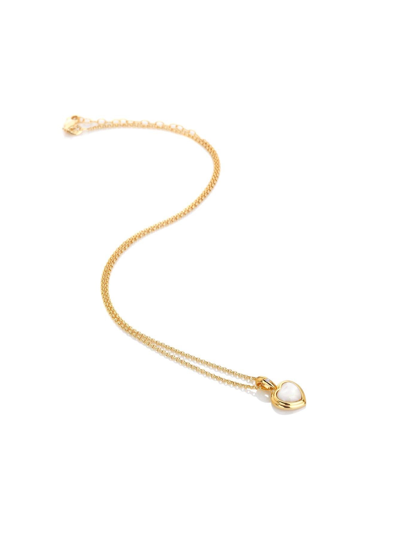  image of hot-diamonds-hd-x-jj-heart-pendant-mother-of-pearl