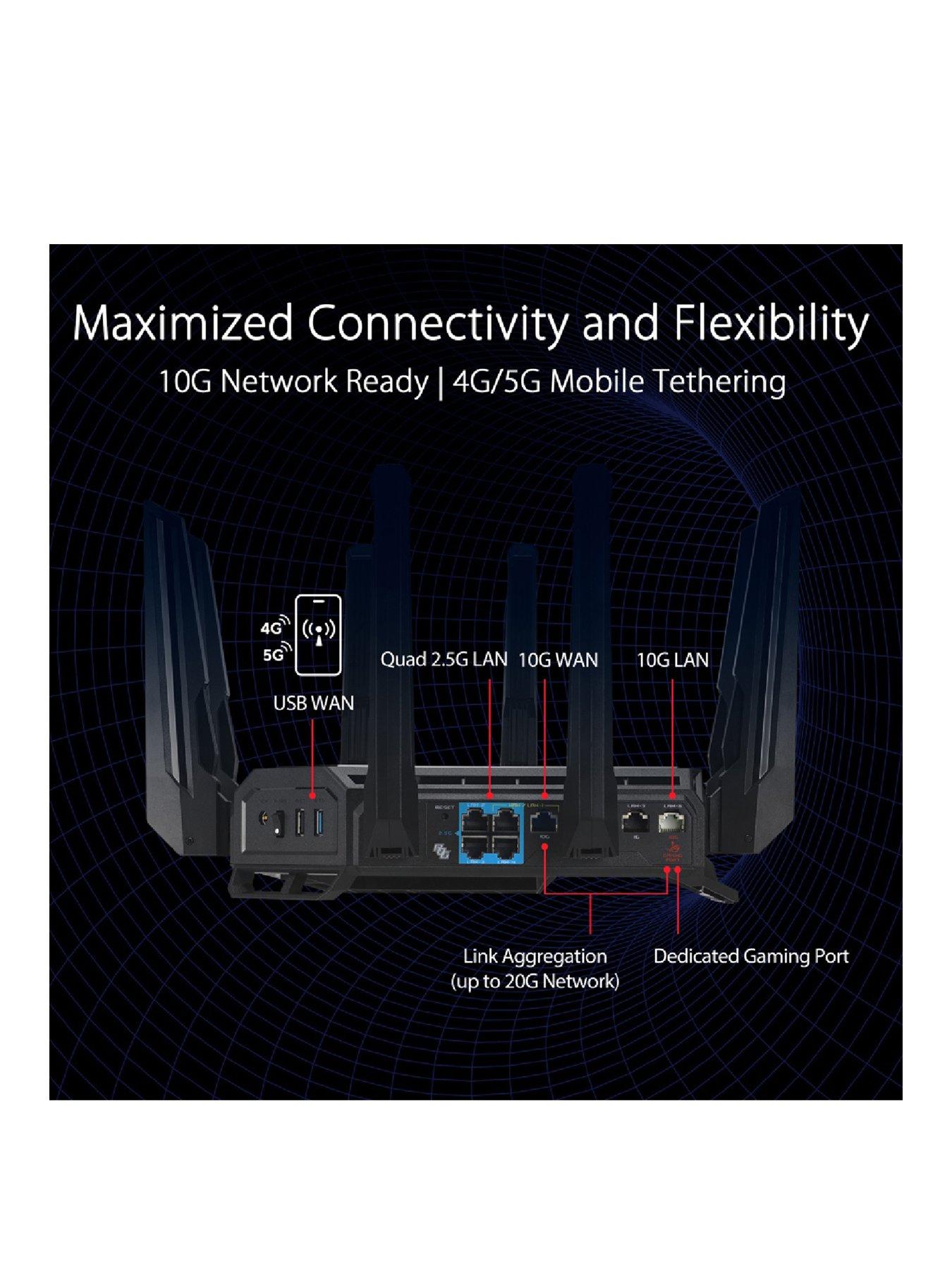  image of asus-rog-rapture-gt-be98nbspquad-band-wifi-7-aimesh-extendable-router