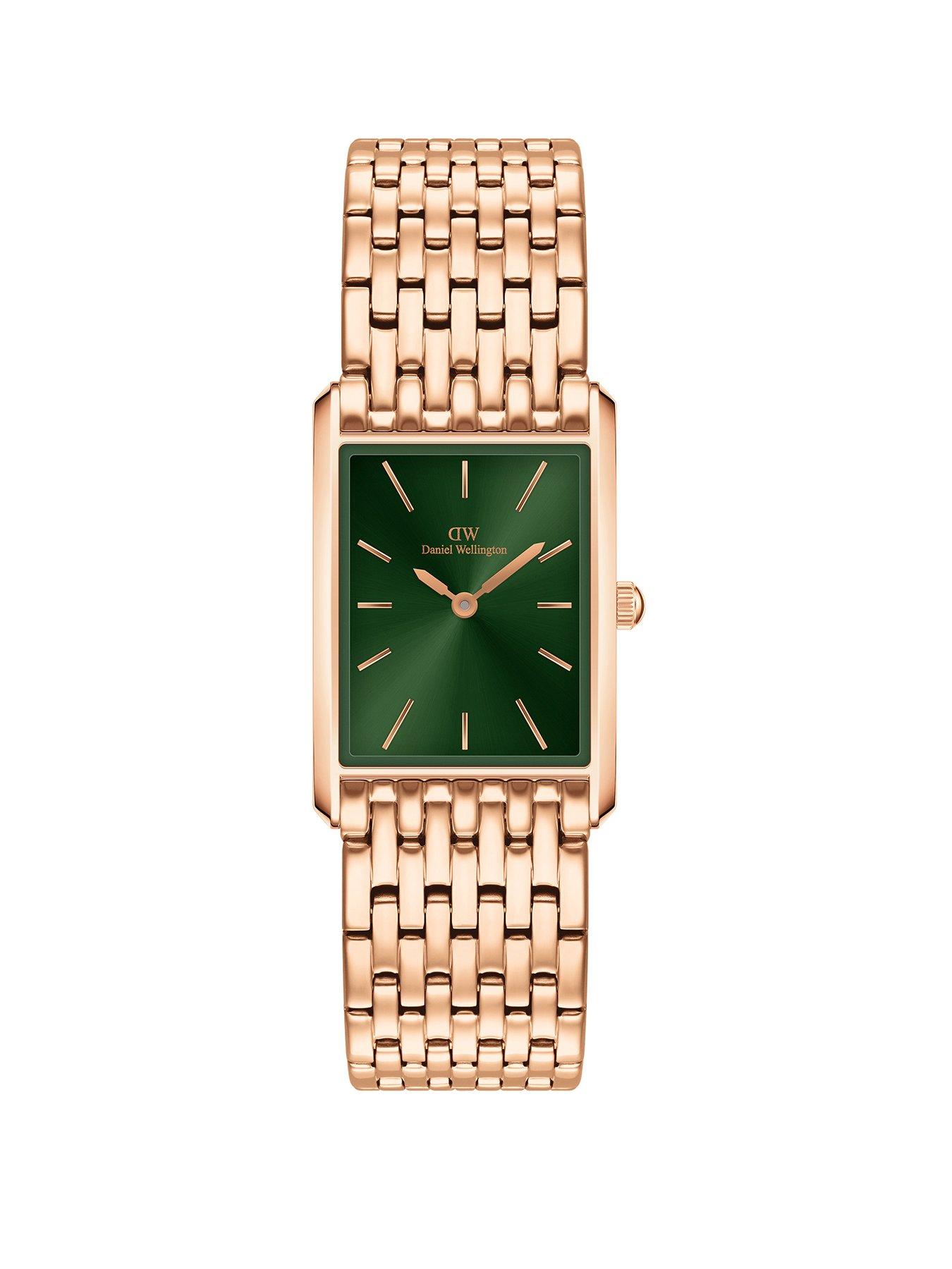 Daniel Wellington BOUND 9 link Gold White Watch littlewoods