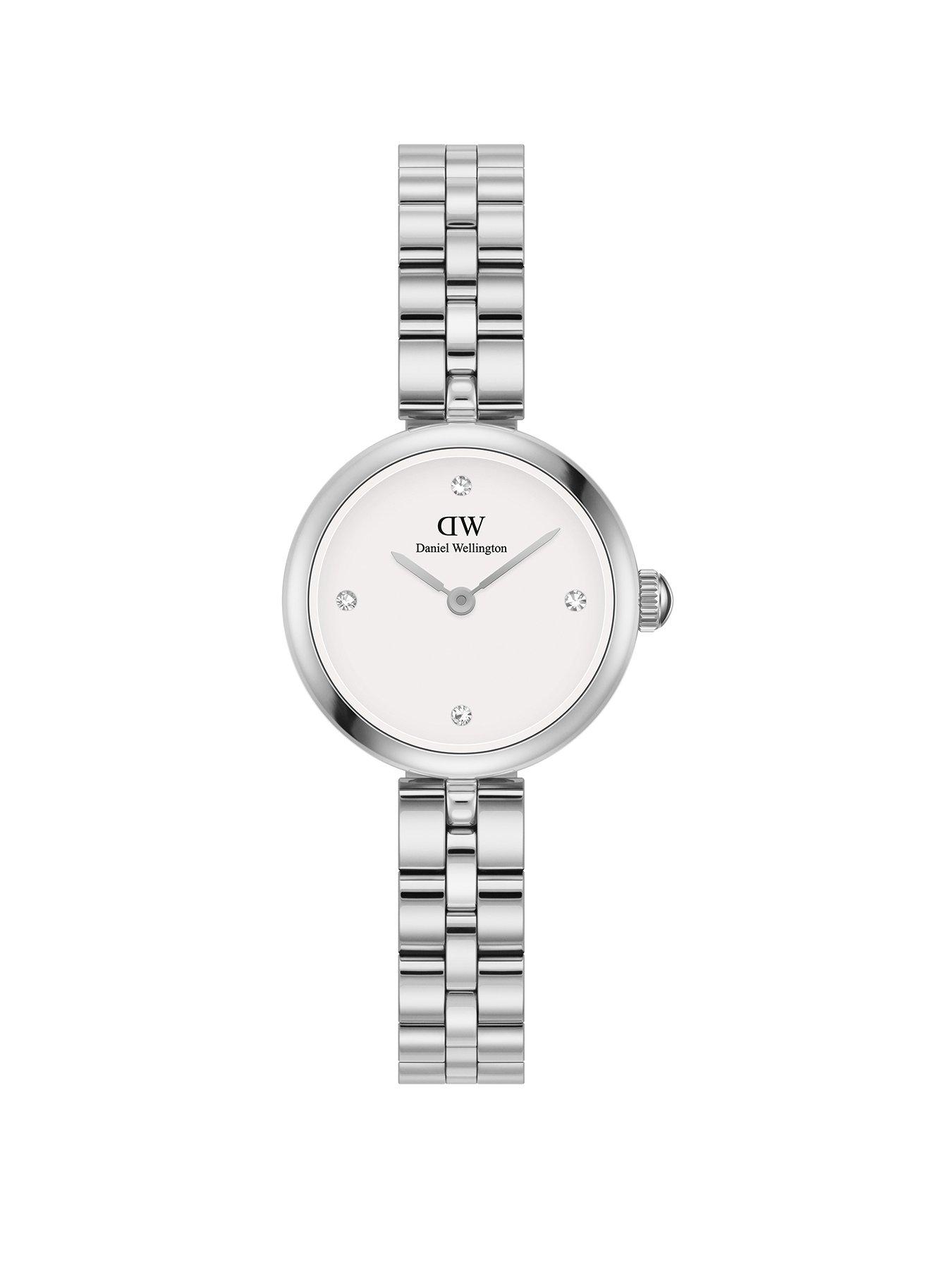 Daniel Wellington BOUND 9 link Gold White Watch littlewoods