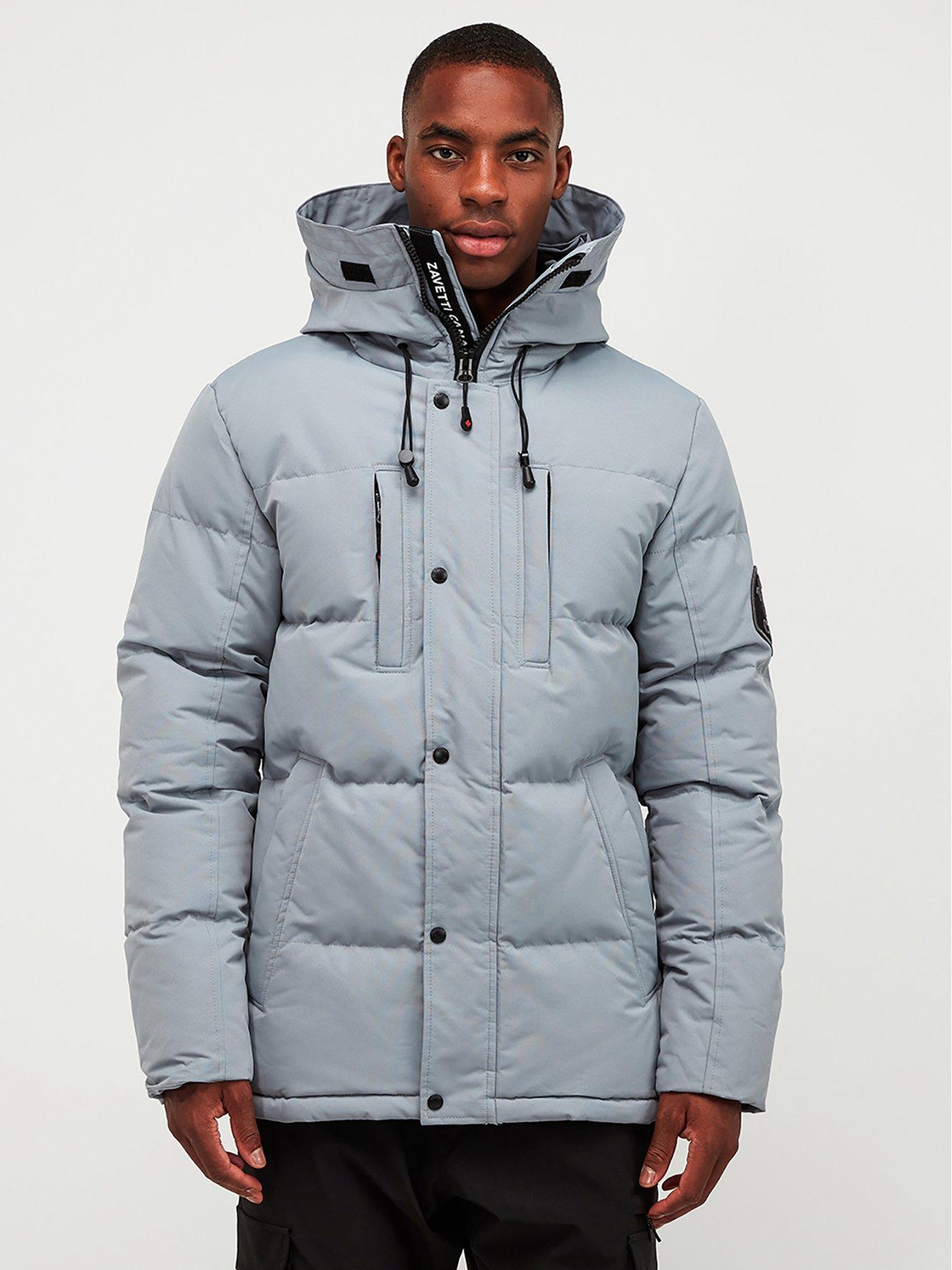 Image 5 of 6 of Zavetti Canada Oshawa 2.0 Padded Parka Coat - Monument - Light Grey