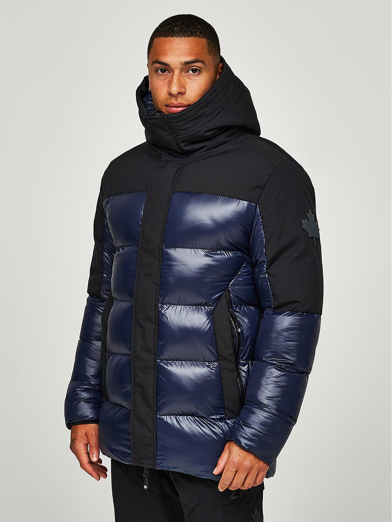 Zavetti Canada Takona Padded Parka Jacket - Navy Blazer