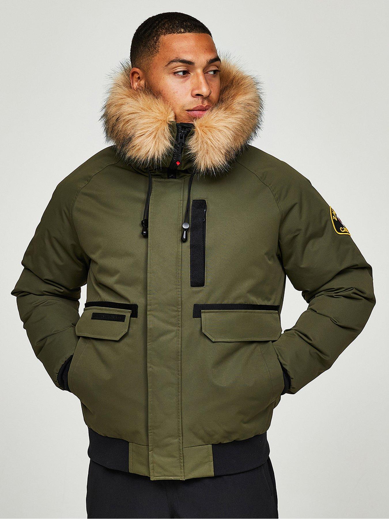 undefined Abelli 2.0 Hooded Bomber Coat - Khaki