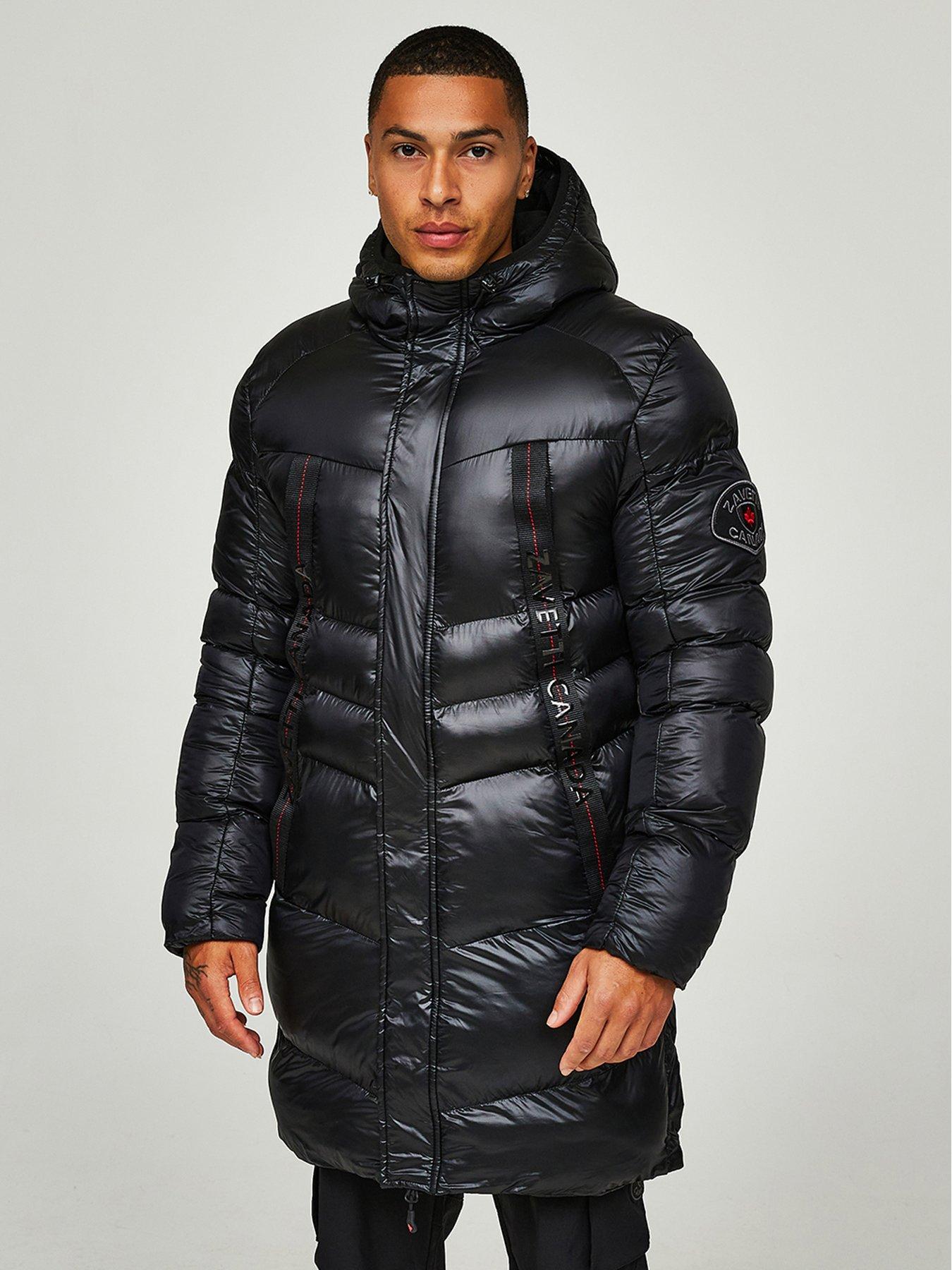undefined Malzini Longline Parka - Jet Black