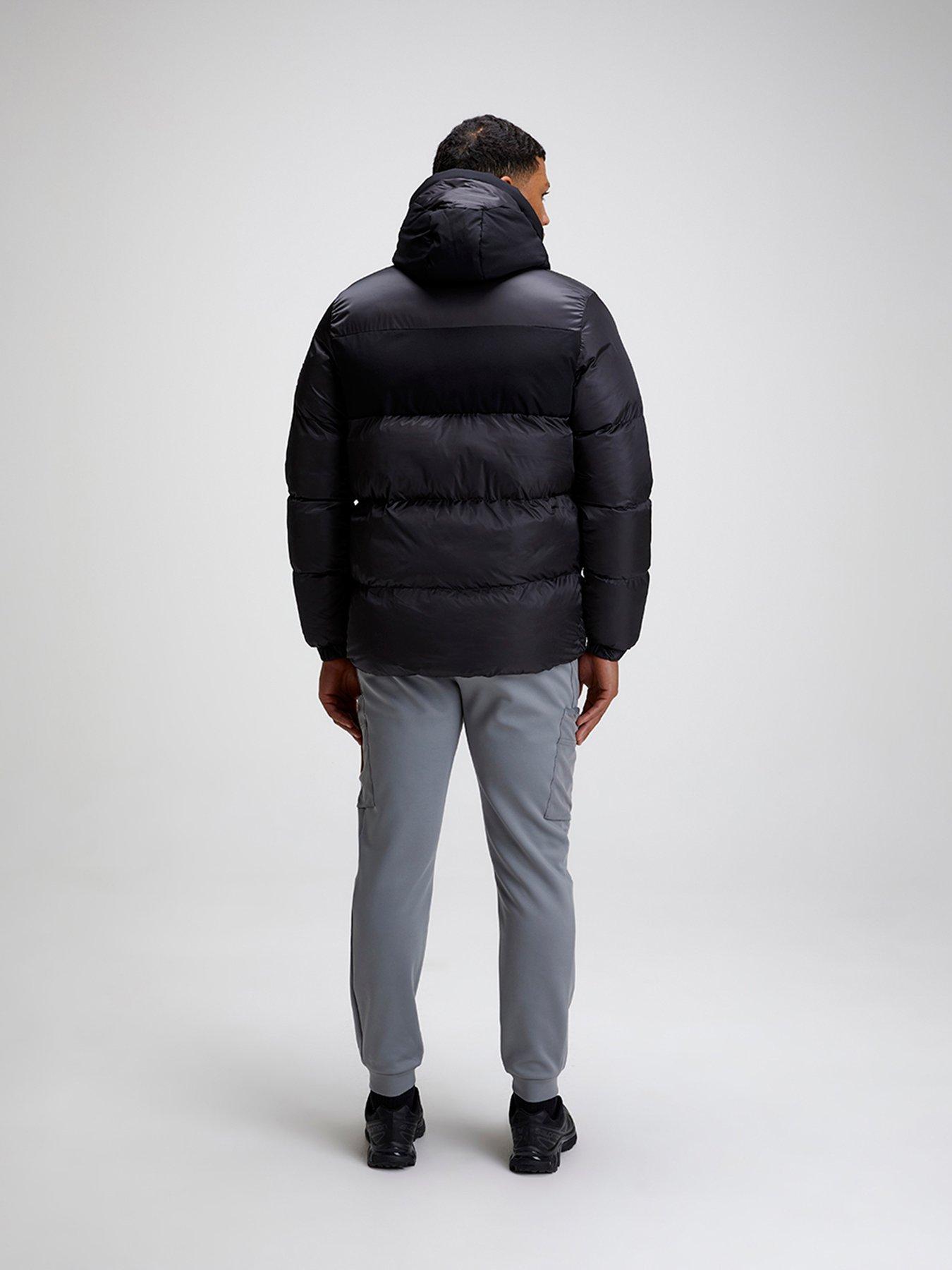  image of zavetti-canada-tivio-padded-coat-jet-black