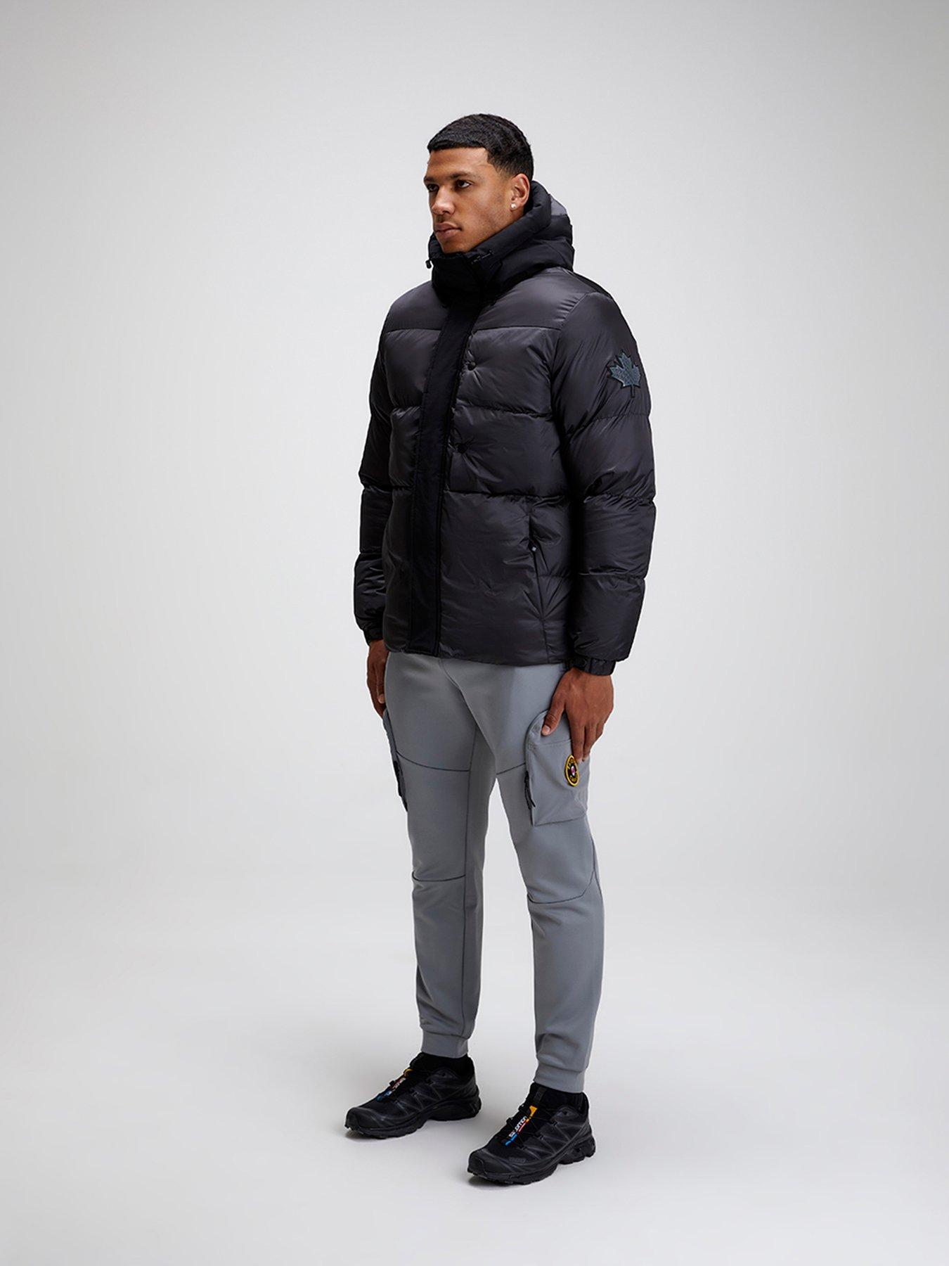  image of zavetti-canada-tivio-padded-coat-jet-black