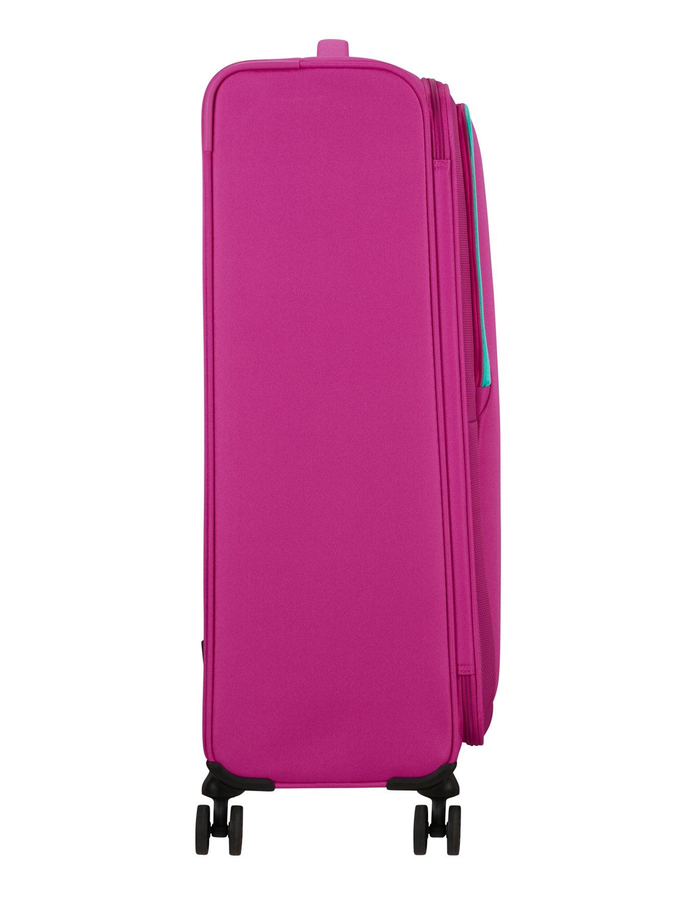  image of american-tourister-sea-seeker-spinner-80-large-soft-suitcase-deep-fuschia