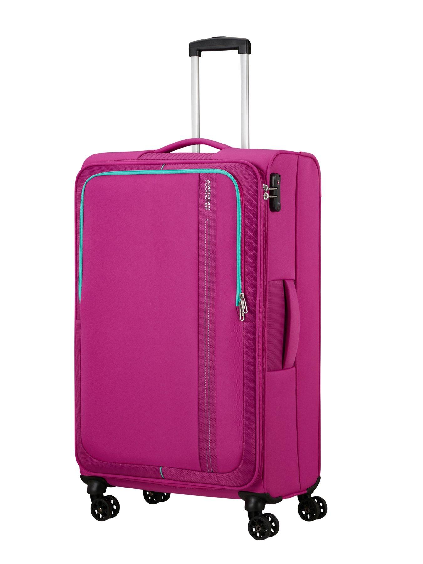  image of american-tourister-sea-seeker-spinner-80-large-soft-suitcase-deep-fuschia