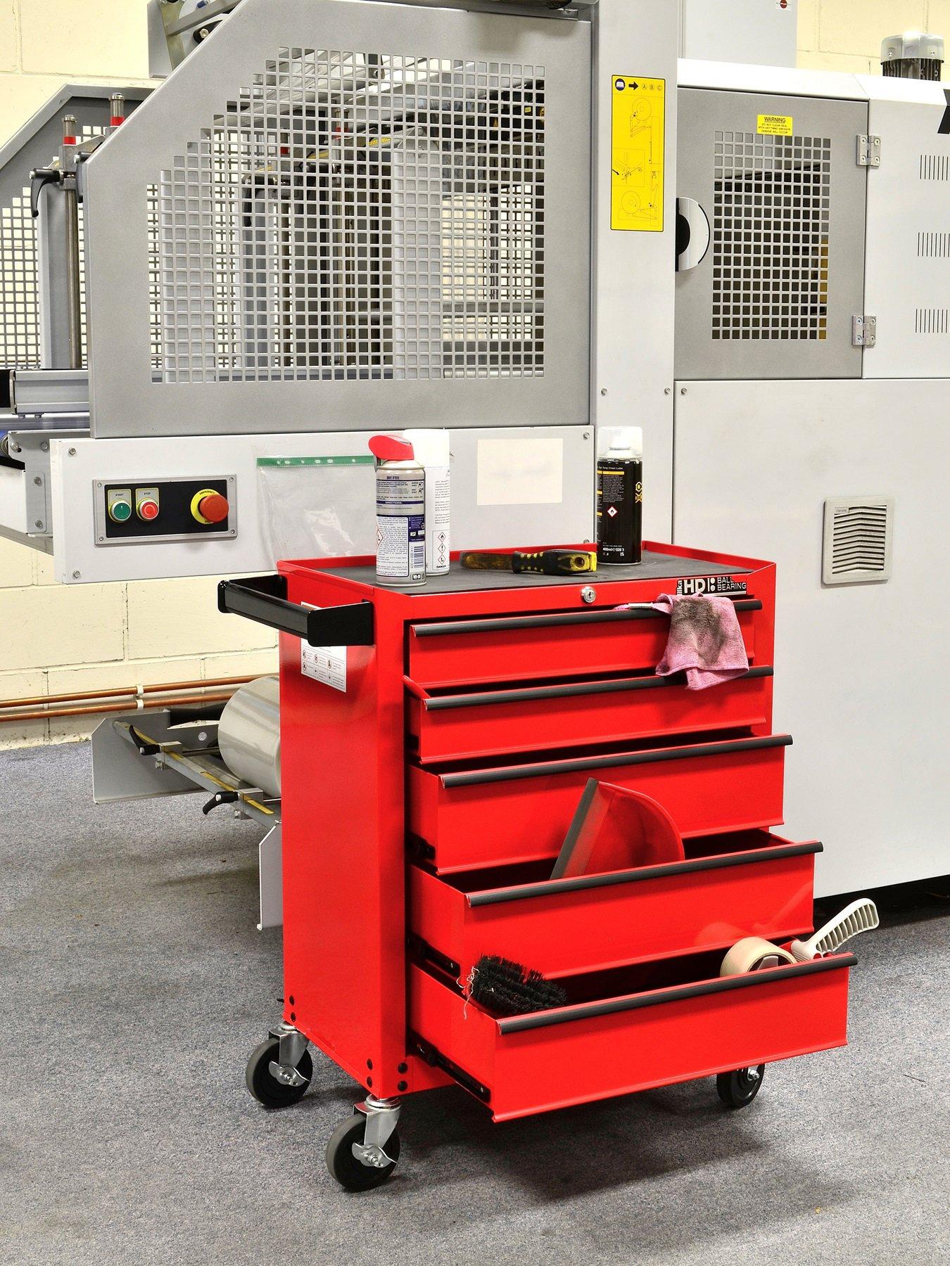 Image 2 of 2 of Hilka Tools Heavy Duty 5 Drawer Trolley BBS