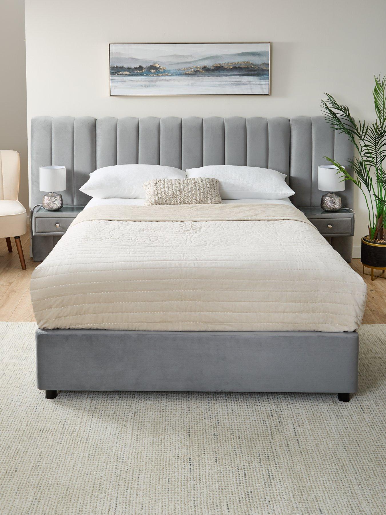 Very Home Amaya Bed Frame with Built-In Side Tables and Mattress Options (Buy  &  SAVE!) - FSC® Certified