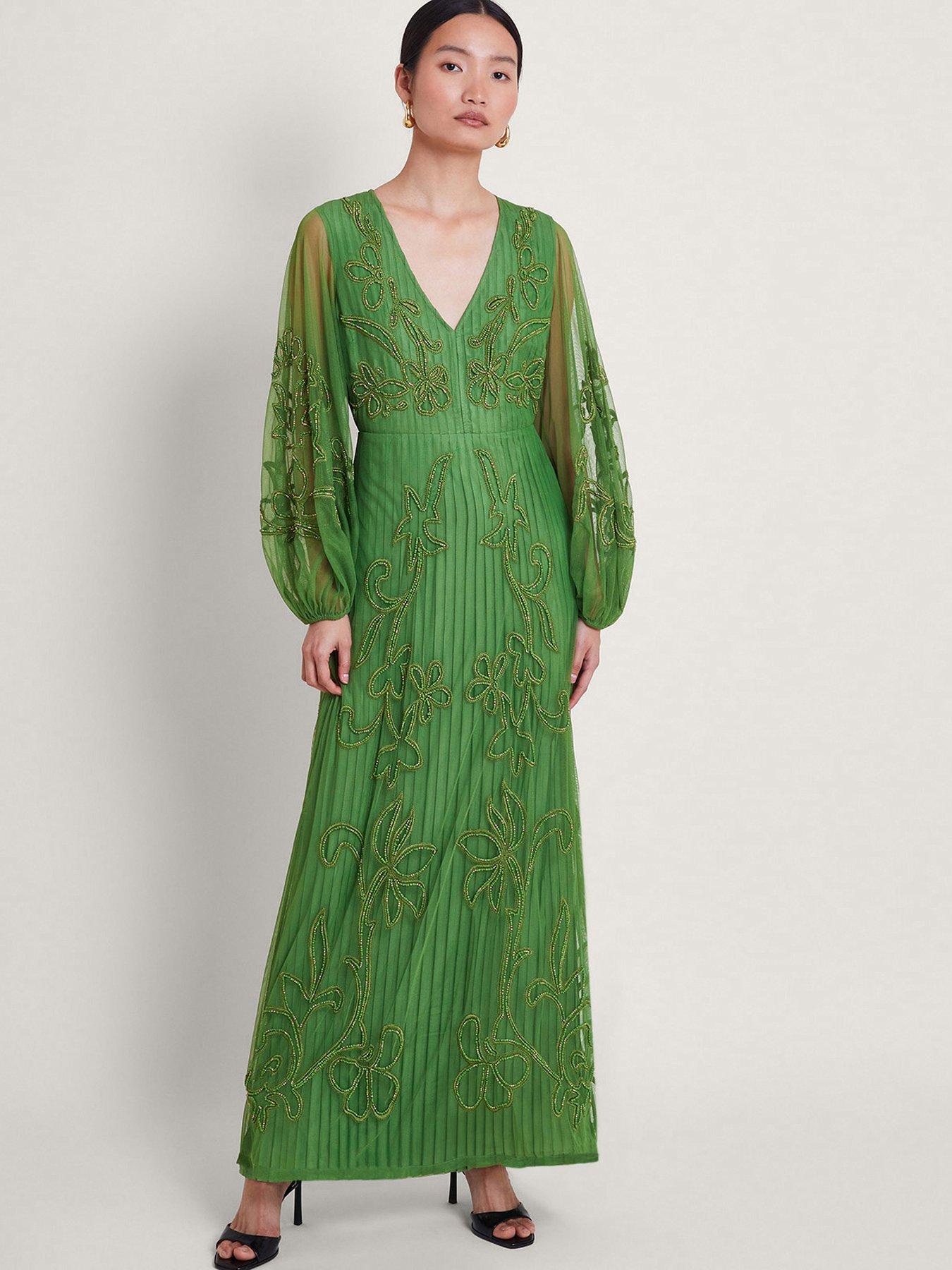 Monsoon Maeva Embroidered Maxi Dress littlewoods