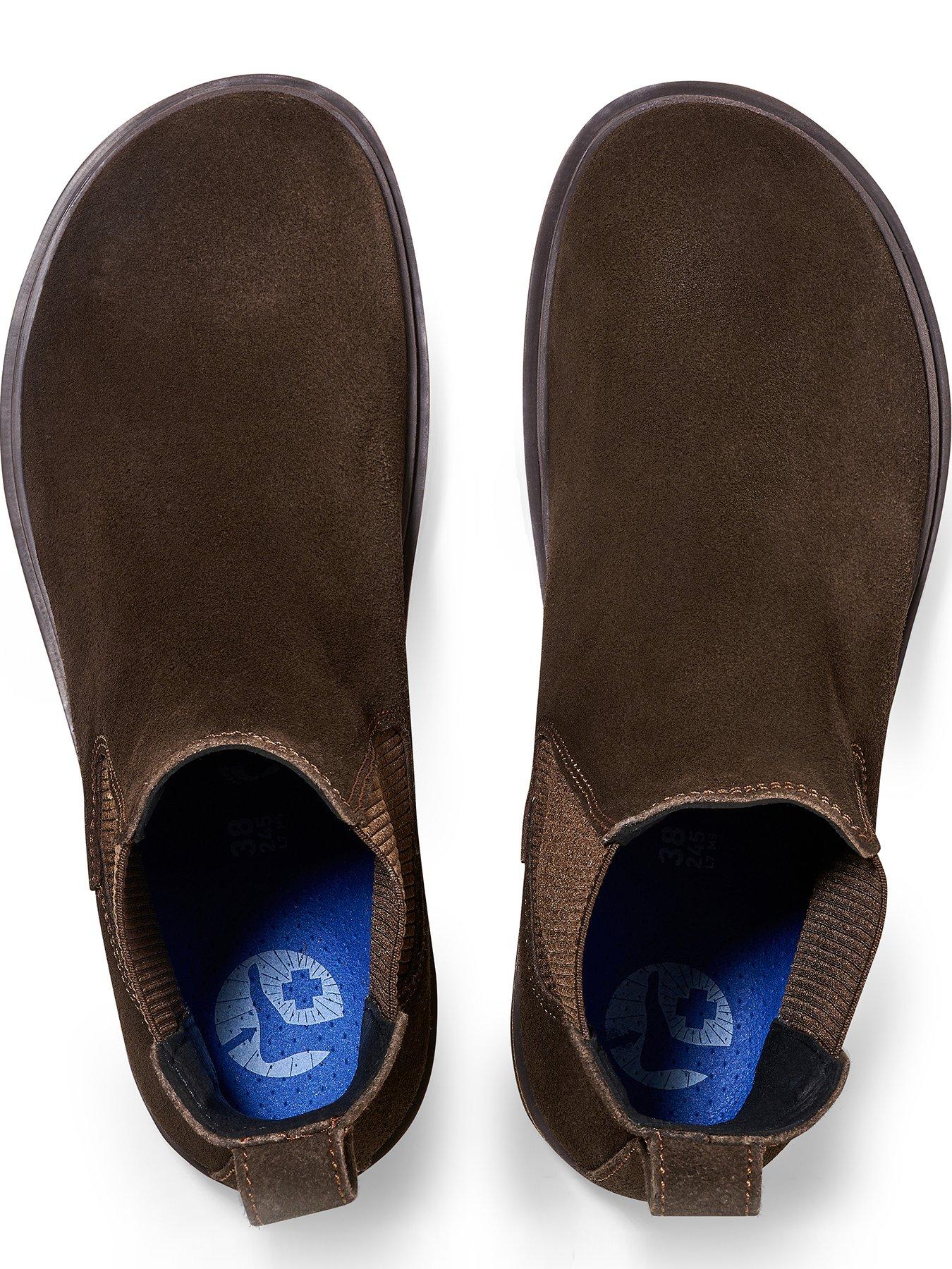  image of birkenstock-highwood-slip-on-suede-ankle-boots-brown