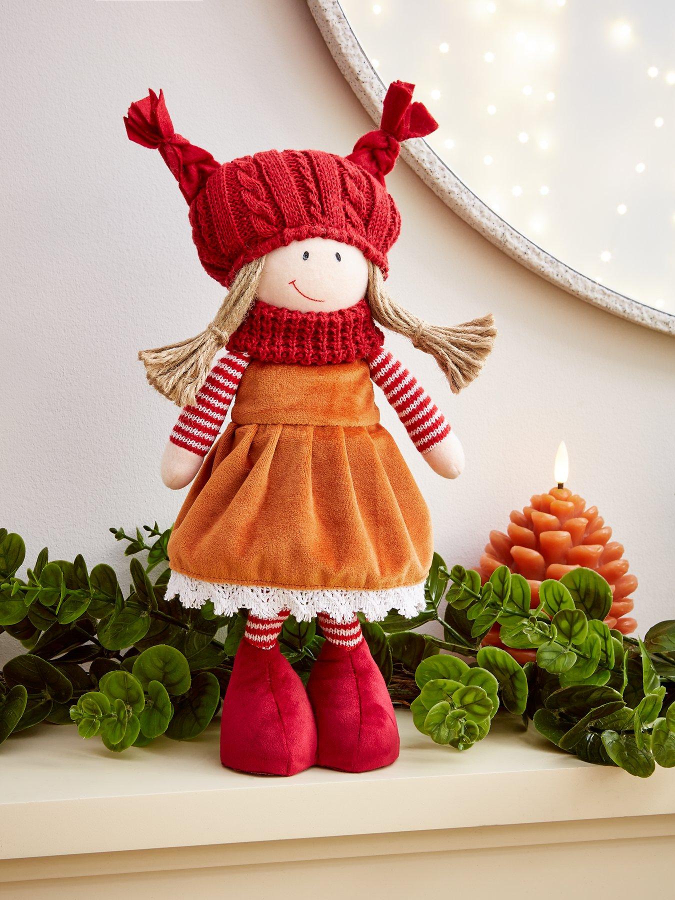 undefined Standing Girl with Hat Christmas Decoration