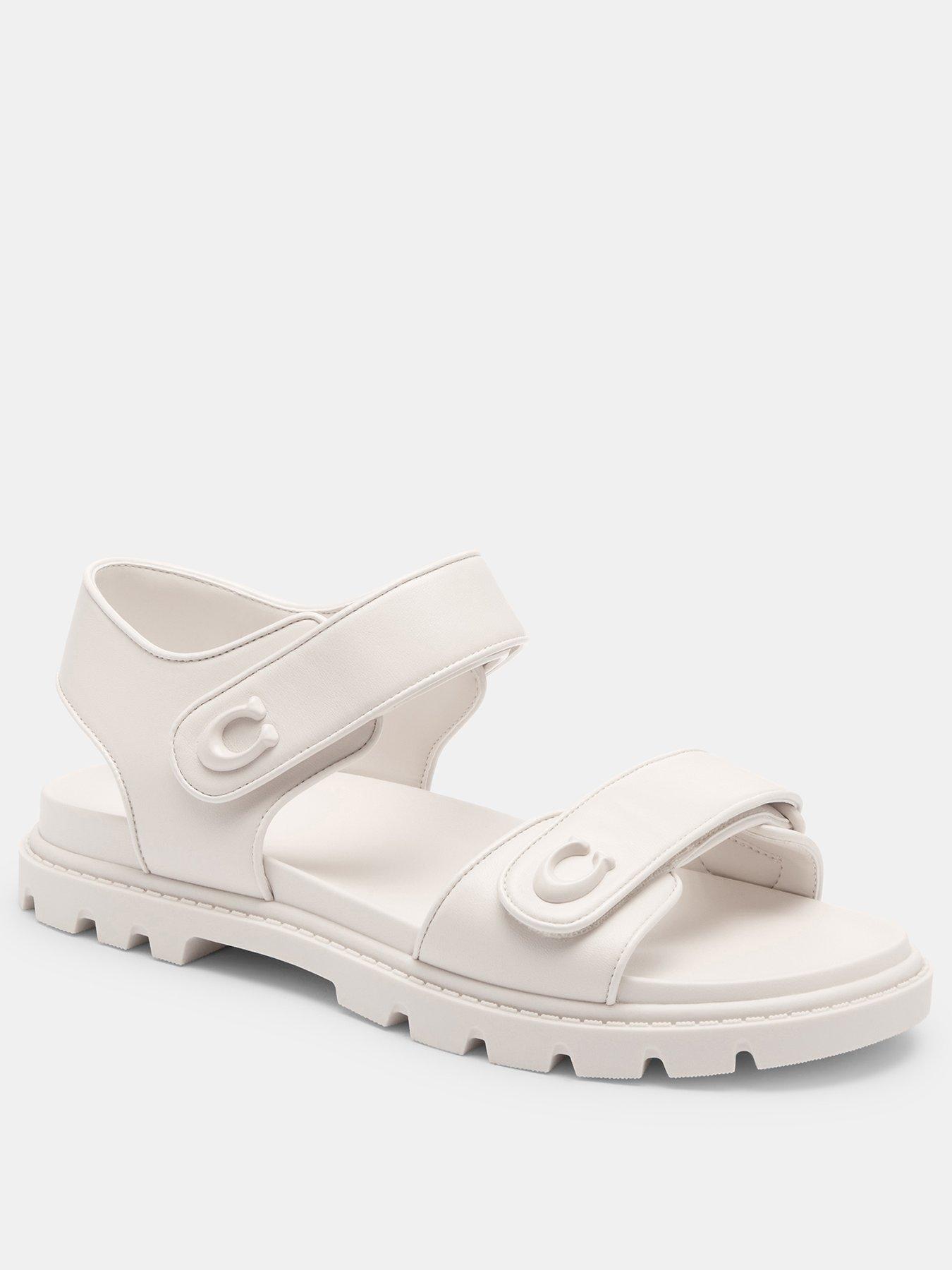  image of coach-brynn-leather-sandal