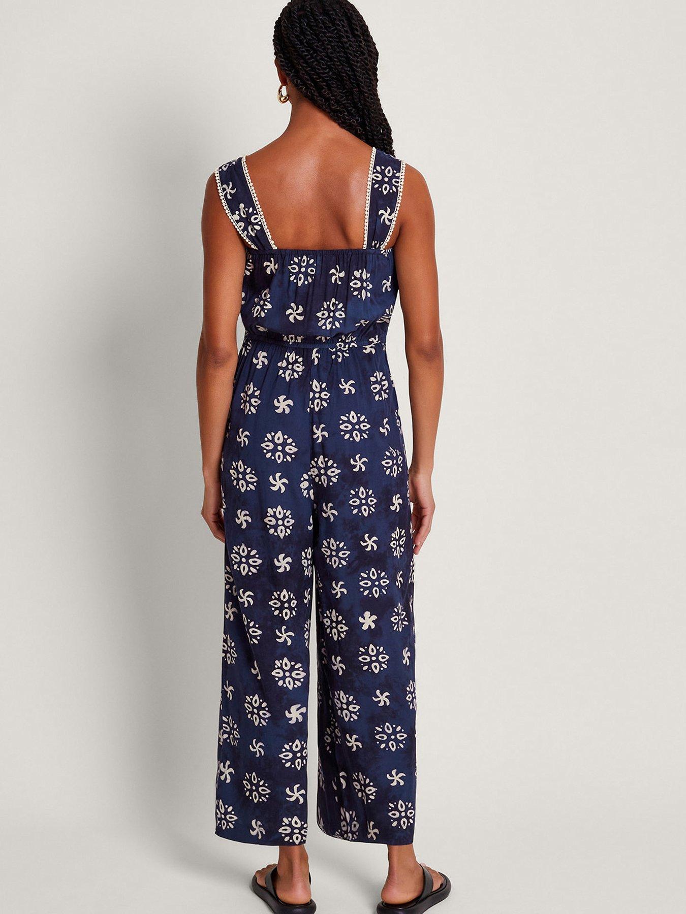 Image 2 of 5 of Monsoon Loreta Batik Print Jumpsuit