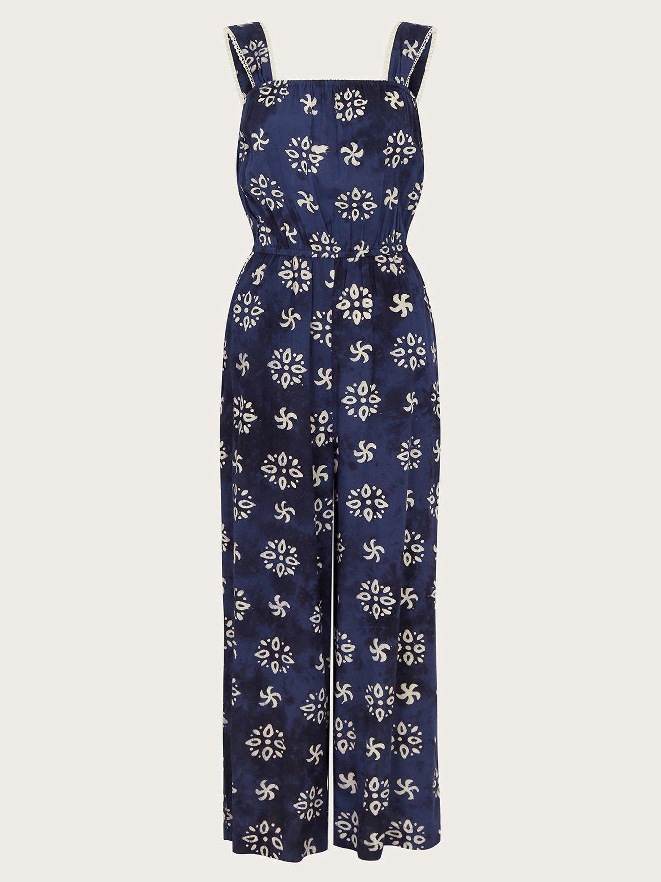Image 3 of 5 of Monsoon Loreta Batik Print Jumpsuit