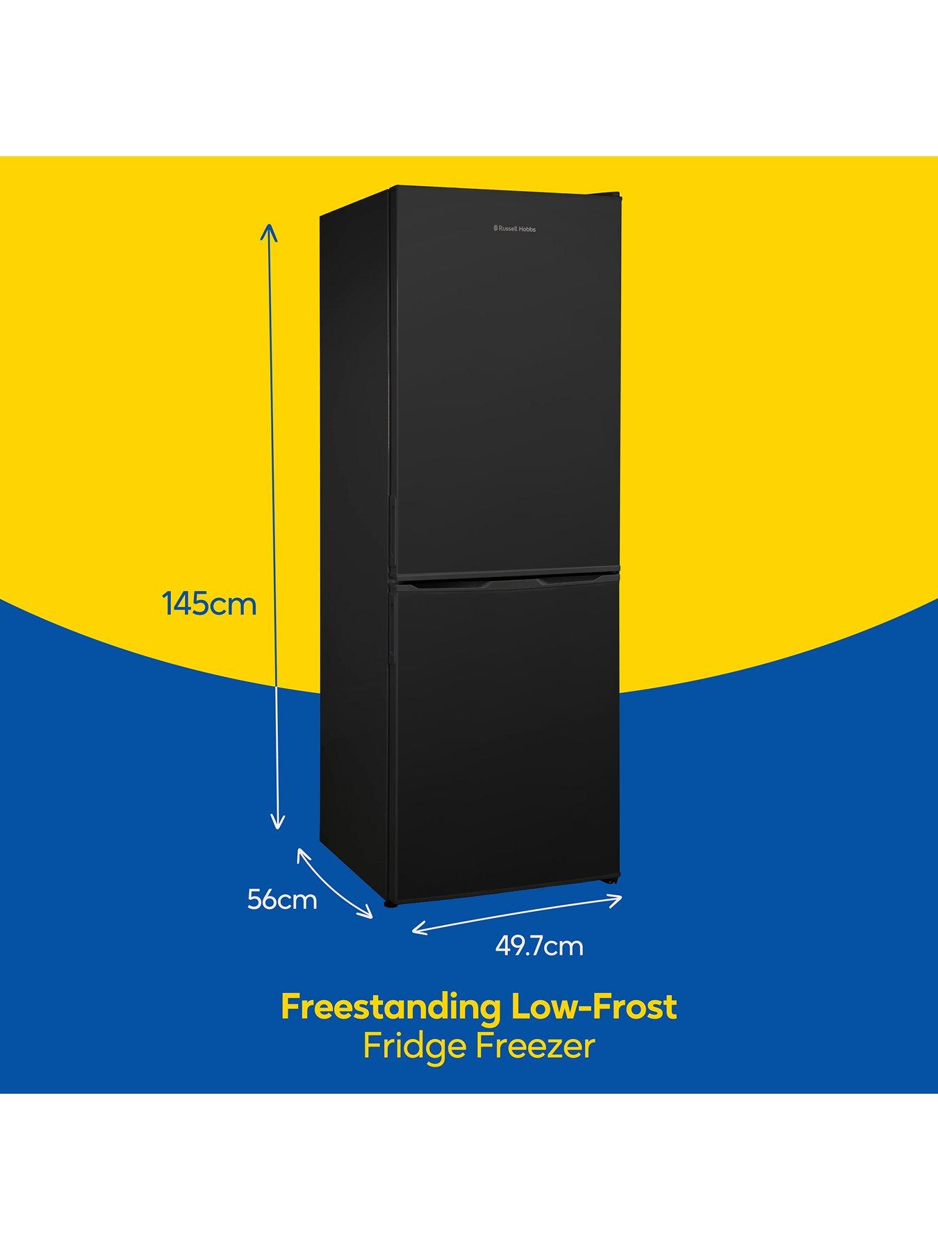  image of russell-hobbs-rh145ff501e1b-freestanding-50cm-widenbsplow-frost-fridge-freezer-black