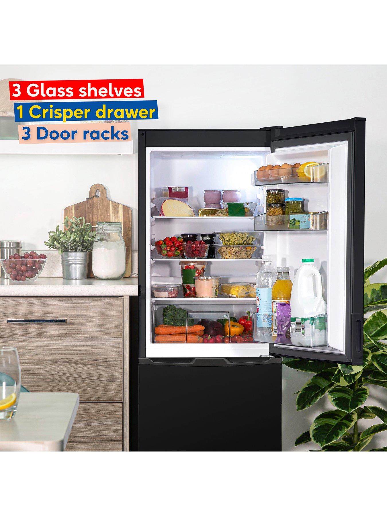  image of russell-hobbs-rh145ff501e1b-freestanding-50cm-widenbsplow-frost-fridge-freezer-black