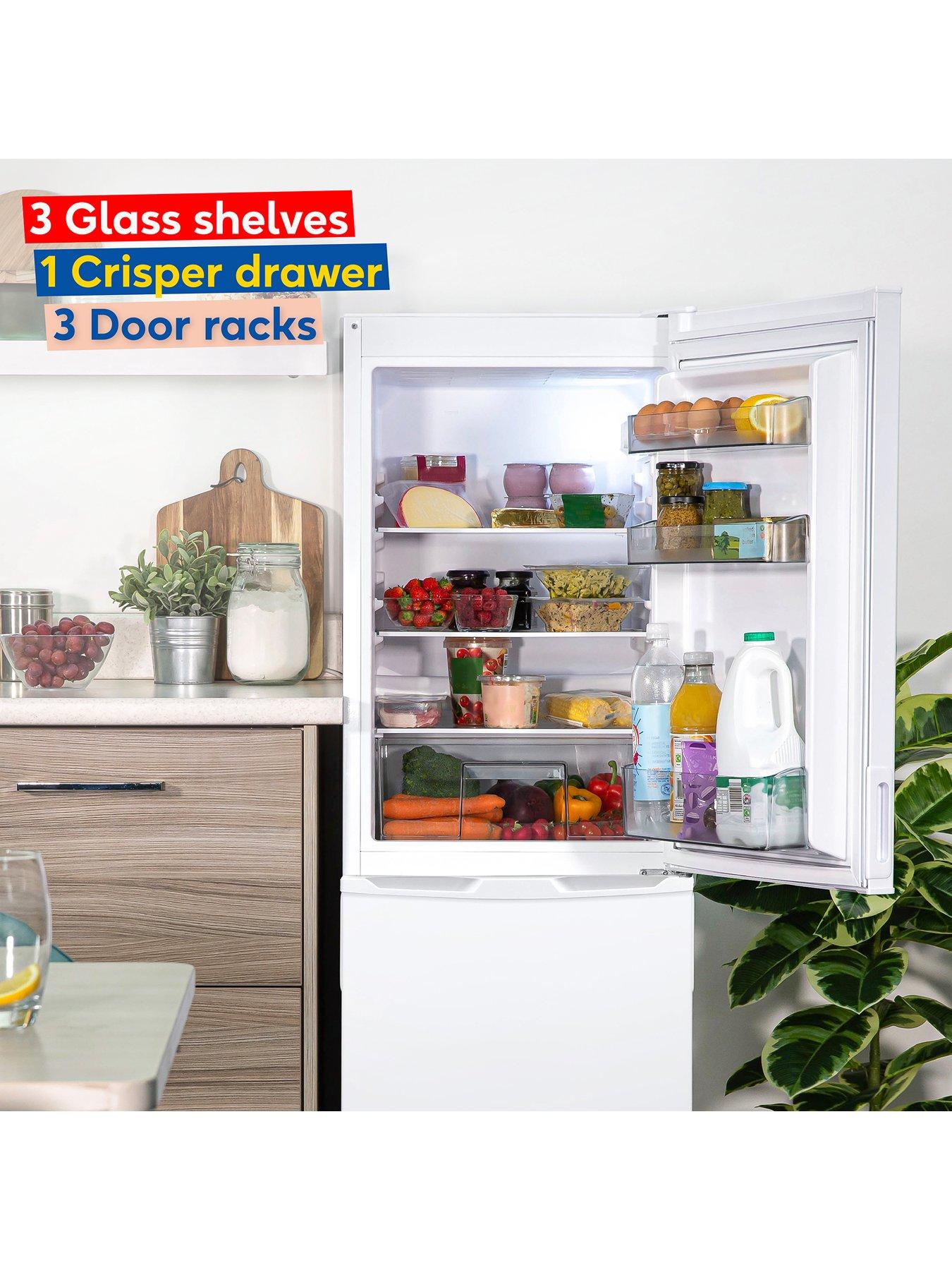  image of russell-hobbs-rh145ff501e1w-freestanding-50cm-widenbsplow-frost-fridge-freezer-white