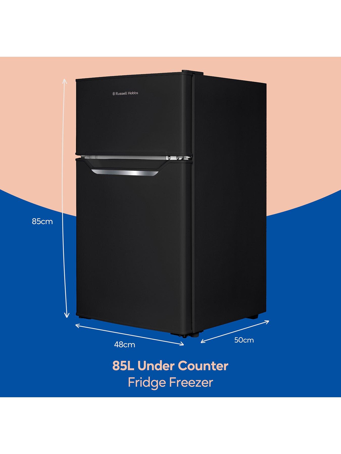  image of russell-hobbs-rh85ucff482e1b-under-counter-fridge-freezer--nbspblack
