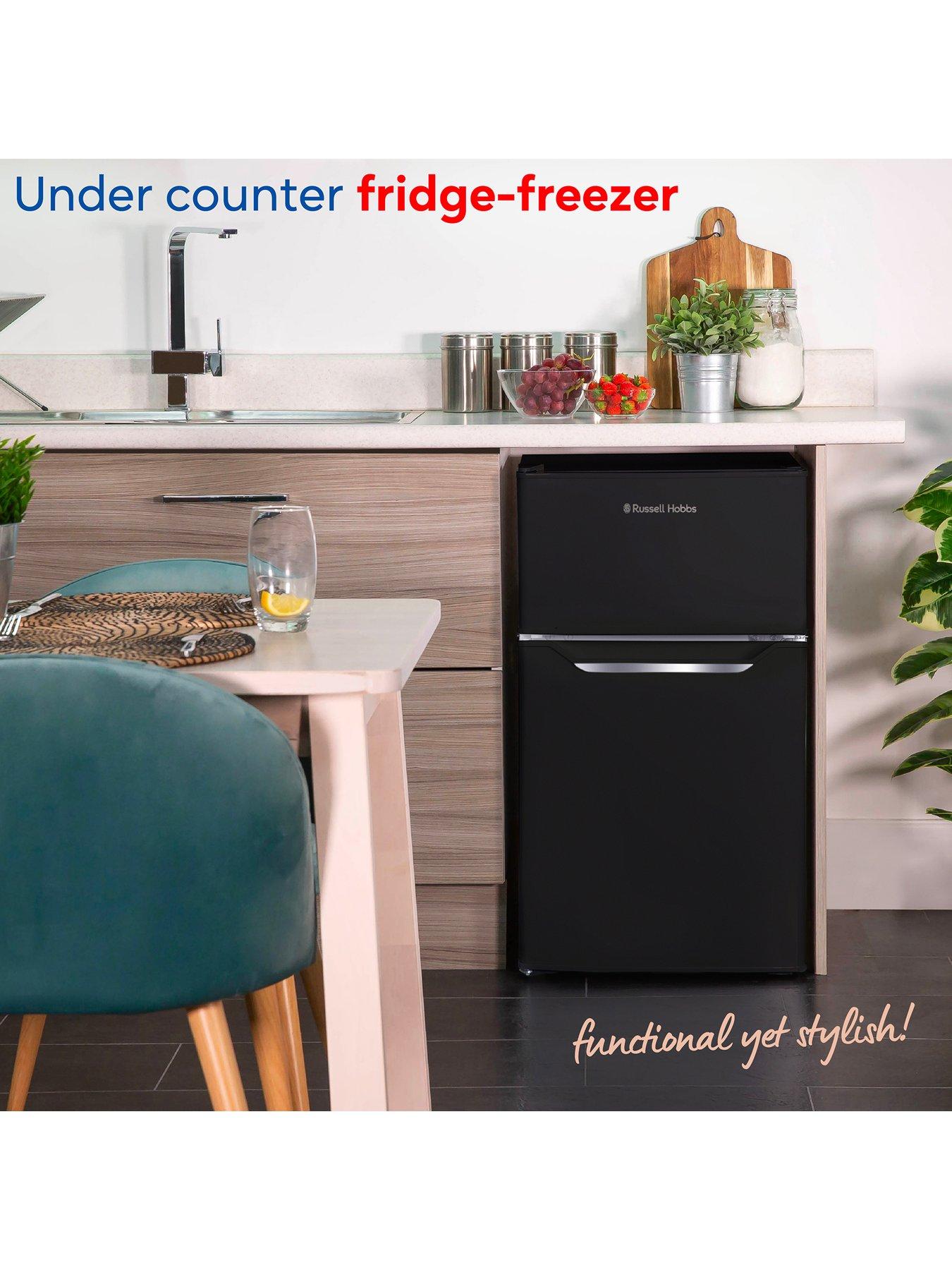  image of russell-hobbs-rh85ucff482e1b-under-counter-fridge-freezer--nbspblack