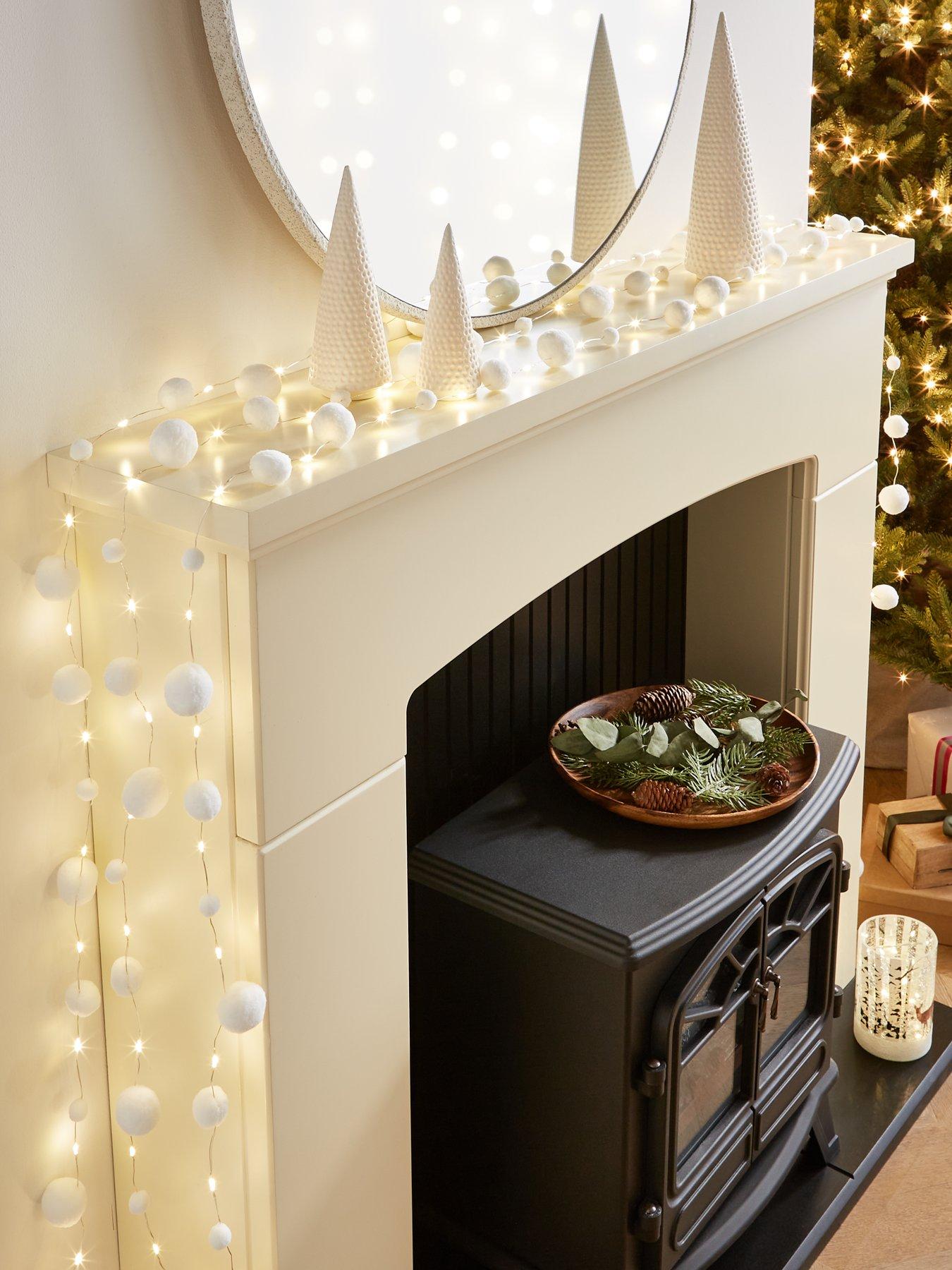 Image 1 of 4 of Very Home 100 LED&nbsp;Snowball Light Garland Christmas Decoration