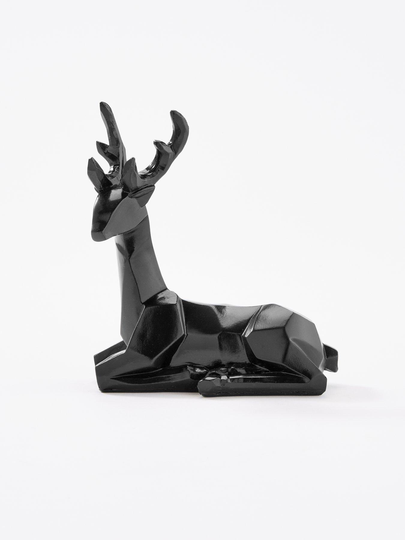 Image 2 of 2 of Very Home Sitting Stag Noir Christmas Decoration