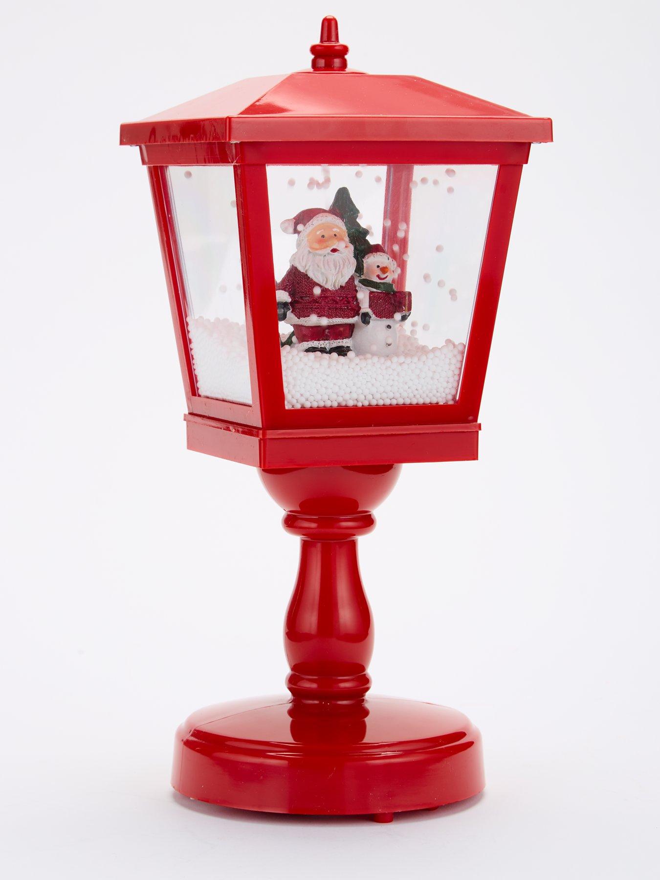 Image 2 of 5 of Very Home Christmas Scene Light Up Snowing Lantern with Music