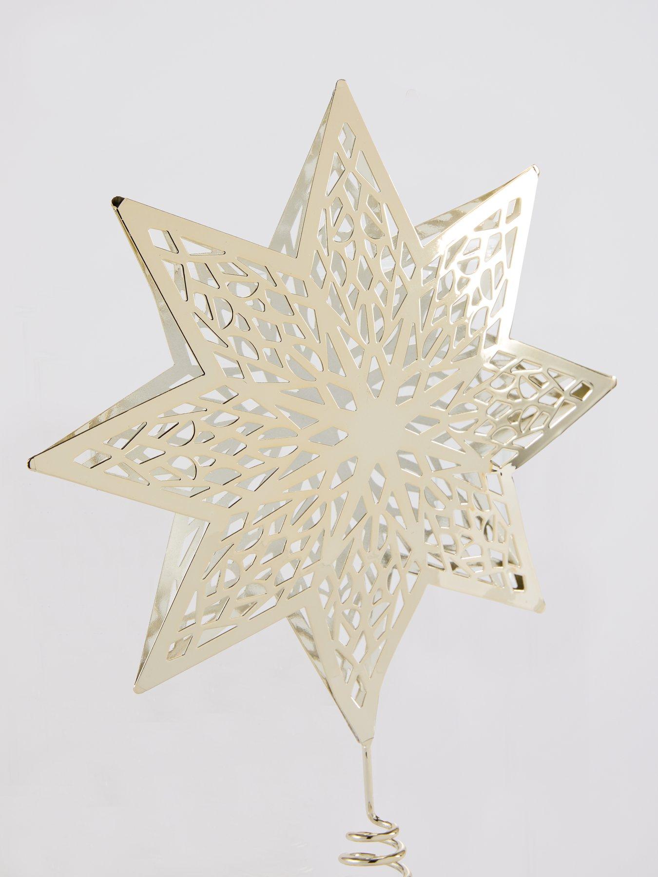 Image 3 of 3 of The Very Collection Pack of 2&nbsp;Gold Star Christmas Tree Toppers