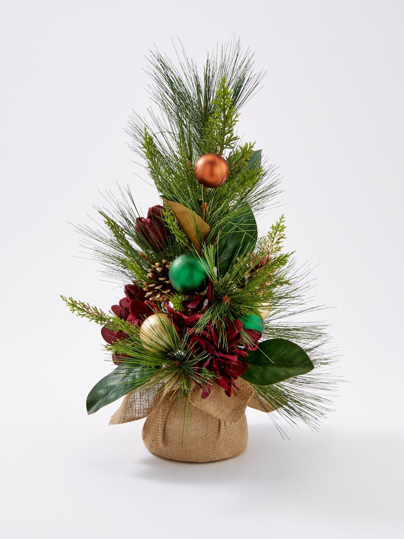  image of very-home-hydrangea-pre-lit-small-christmas-tree