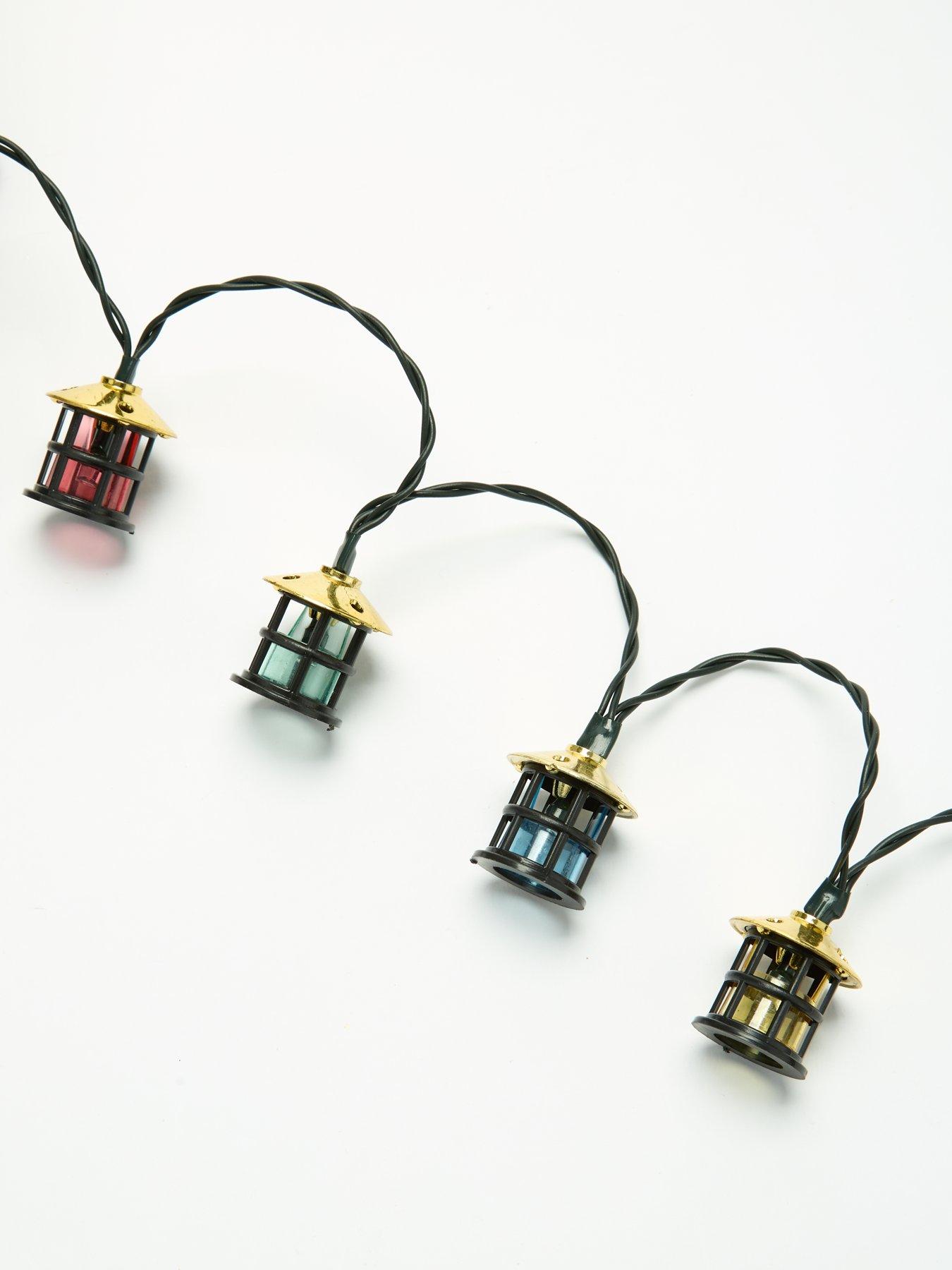 Image 2 of 6 of Very Home Battery Operated Traditional Lantern Outdoor Christmas Lights