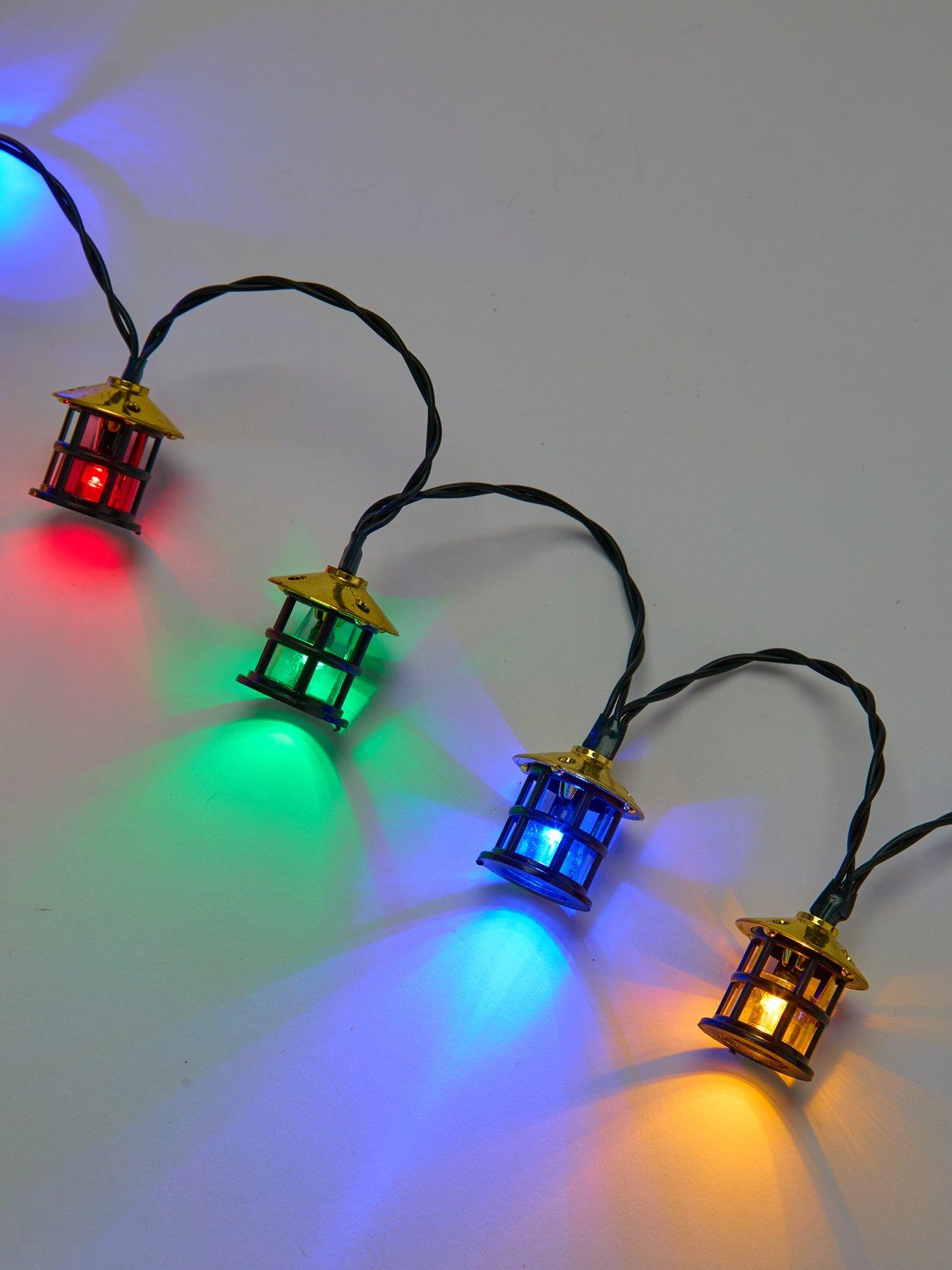 Image 3 of 6 of Very Home Battery Operated Traditional Lantern Outdoor Christmas Lights