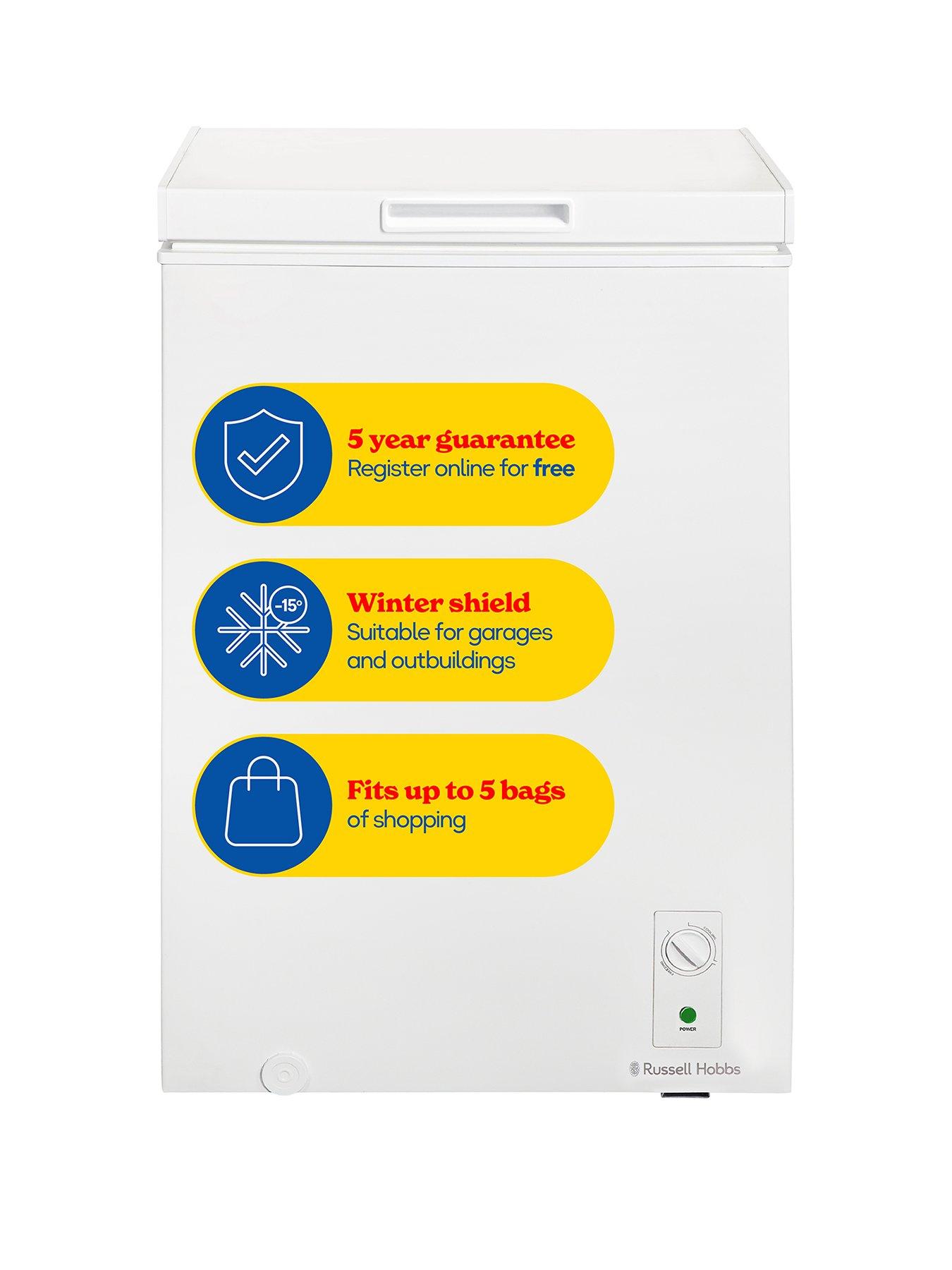 Russell Hobbs RH99CF0E1W 99L Compact Chest Freezer White