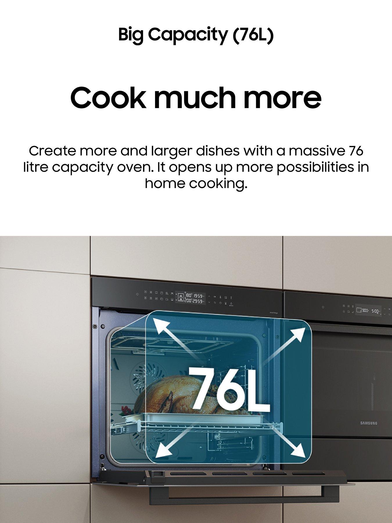 Image 5 of 8 of Samsung Series 4 NV7B45205ASU4 Dual Cook Flex Smart Oven with Catalytic Cleaning &ndash; A+ Rated - Stainless Steel
