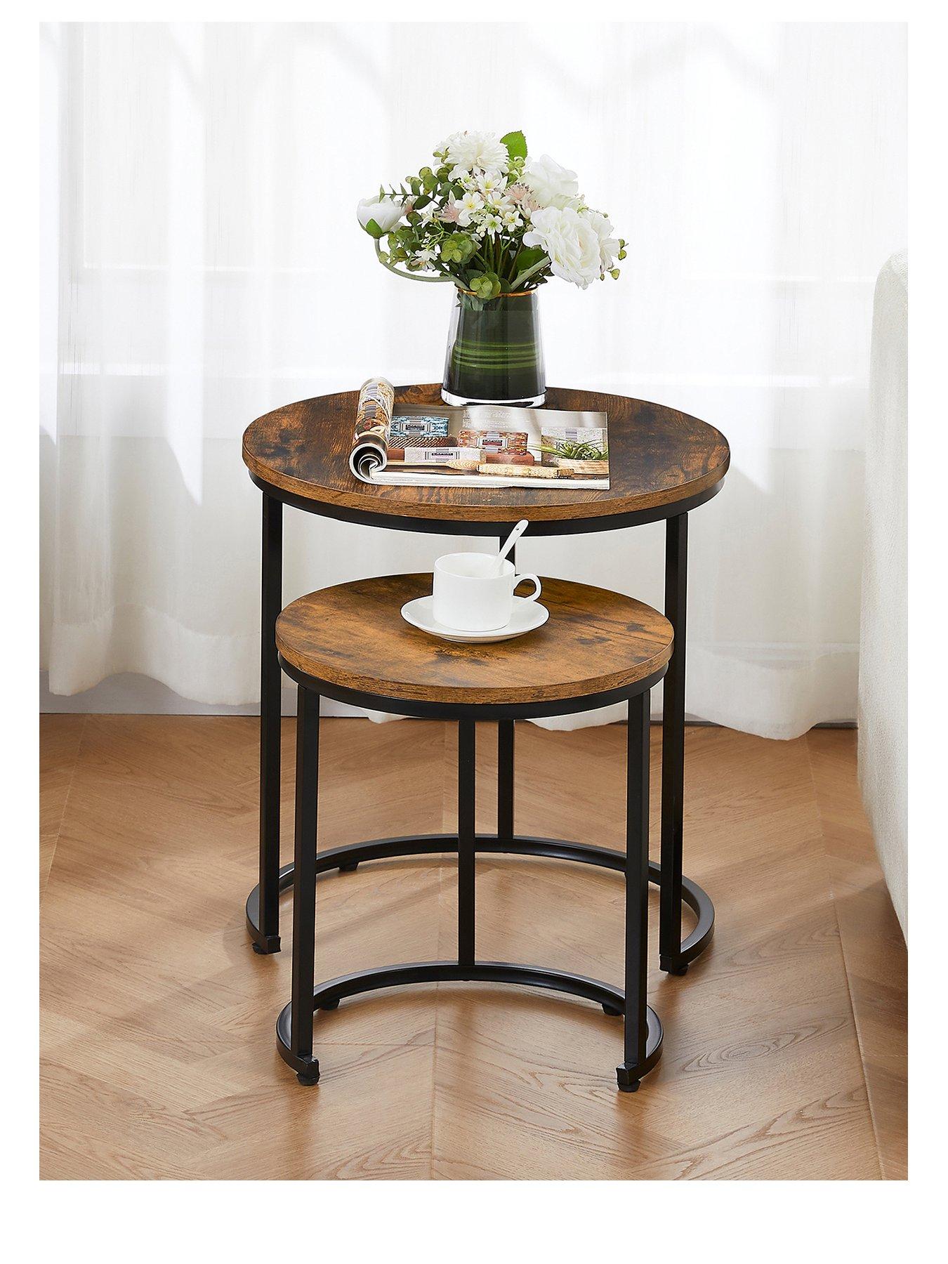 Image 2 of 7 of Vida Designs Brooklyn Nest Of 2 Round Tables