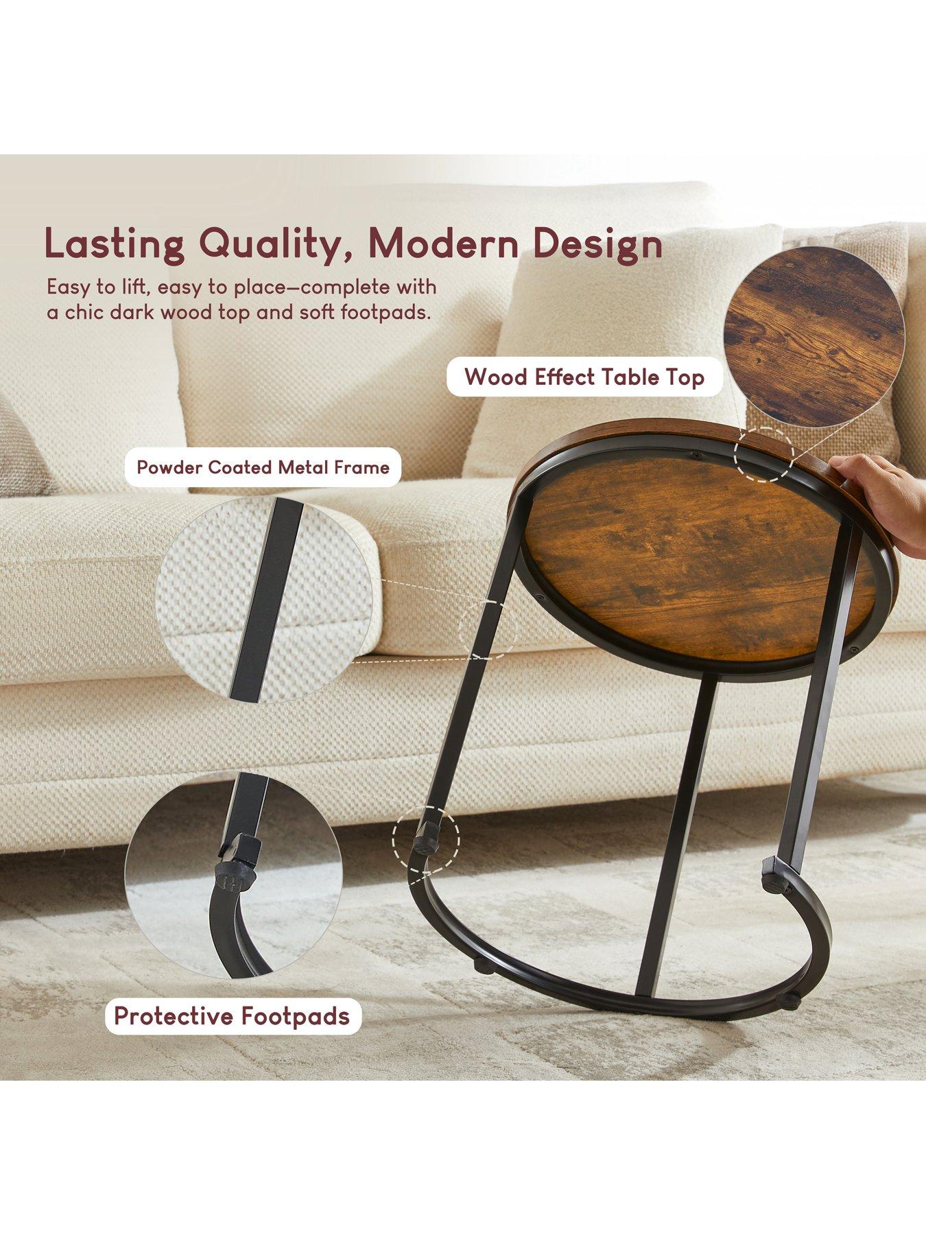 Image 3 of 7 of Vida Designs Brooklyn Nest Of 2 Round Tables