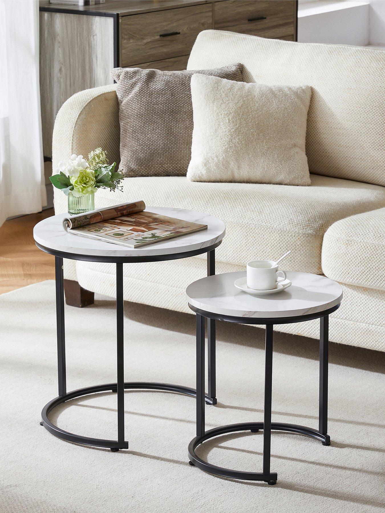 Vida Designs Brooklyn Nest Of 2 Round Tables