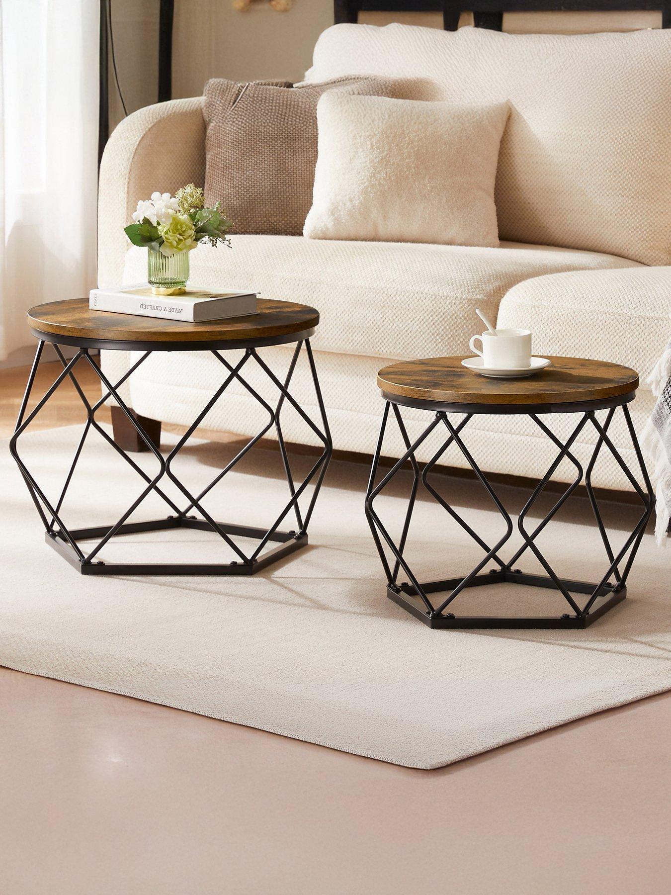 Image 1 of 6 of Vida Designs Brooklyn Nest Of 2 Geometric Tables