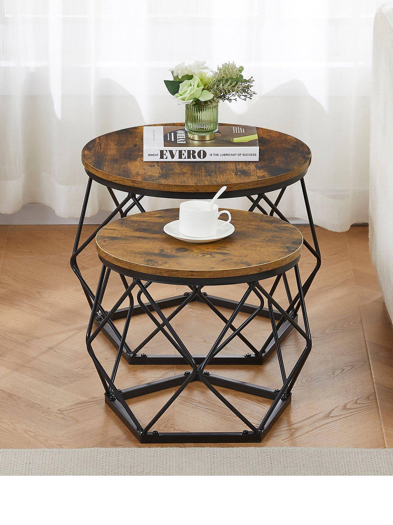 Image 2 of 6 of Vida Designs Brooklyn Nest Of 2 Geometric Tables