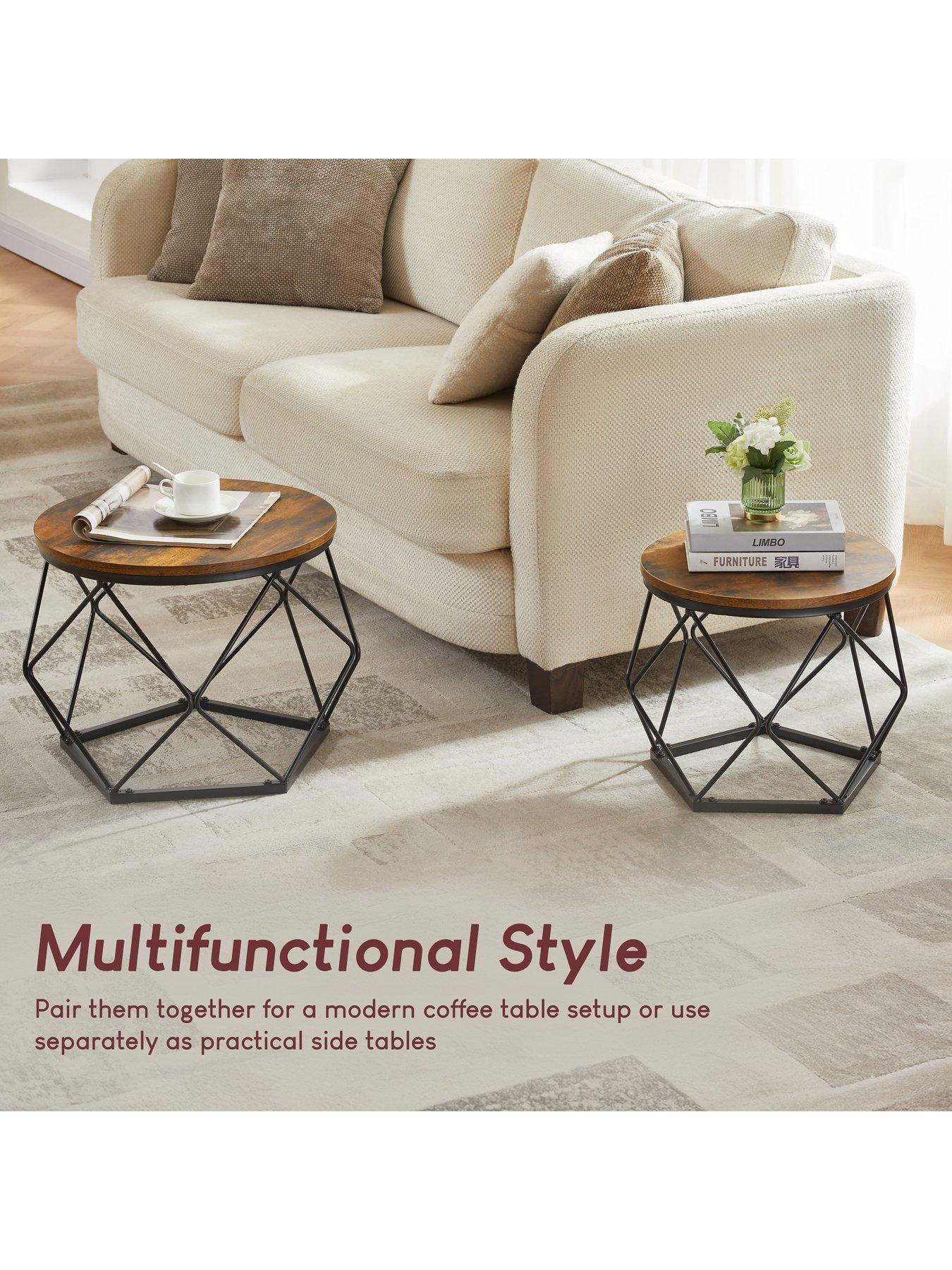 Image 3 of 6 of Vida Designs Brooklyn Nest Of 2 Geometric Tables