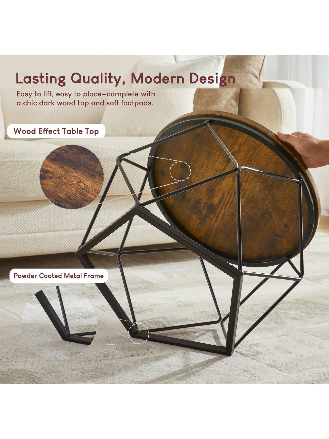 Image 4 of 6 of Vida Designs Brooklyn Nest Of 2 Geometric Tables