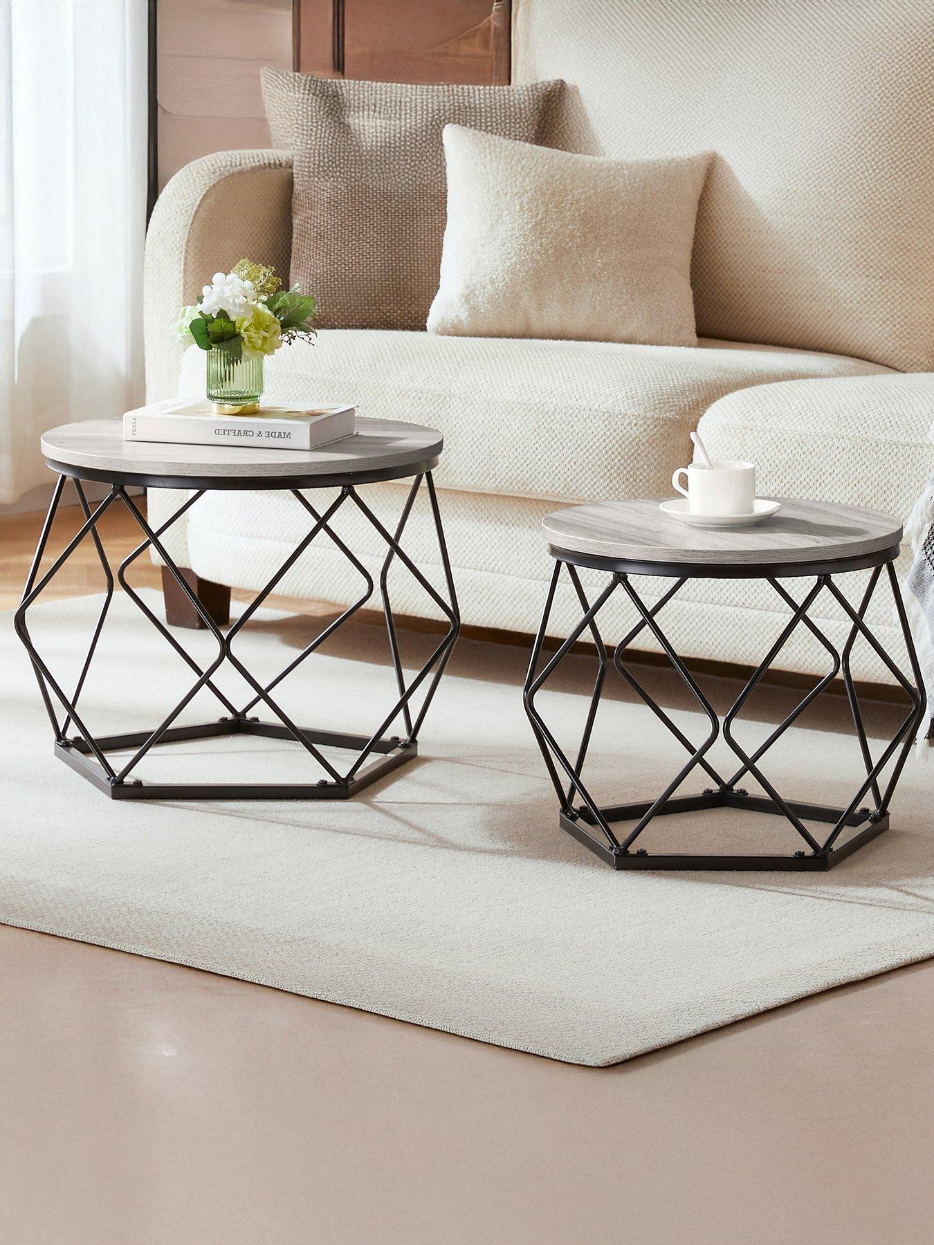 Vida Designs Brooklyn Nest Of 2 Geometric Tables