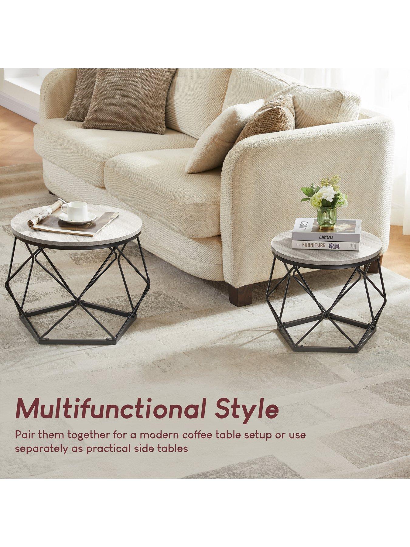 Image 3 of 6 of Vida Designs Brooklyn Nest Of 2 Geometric Tables