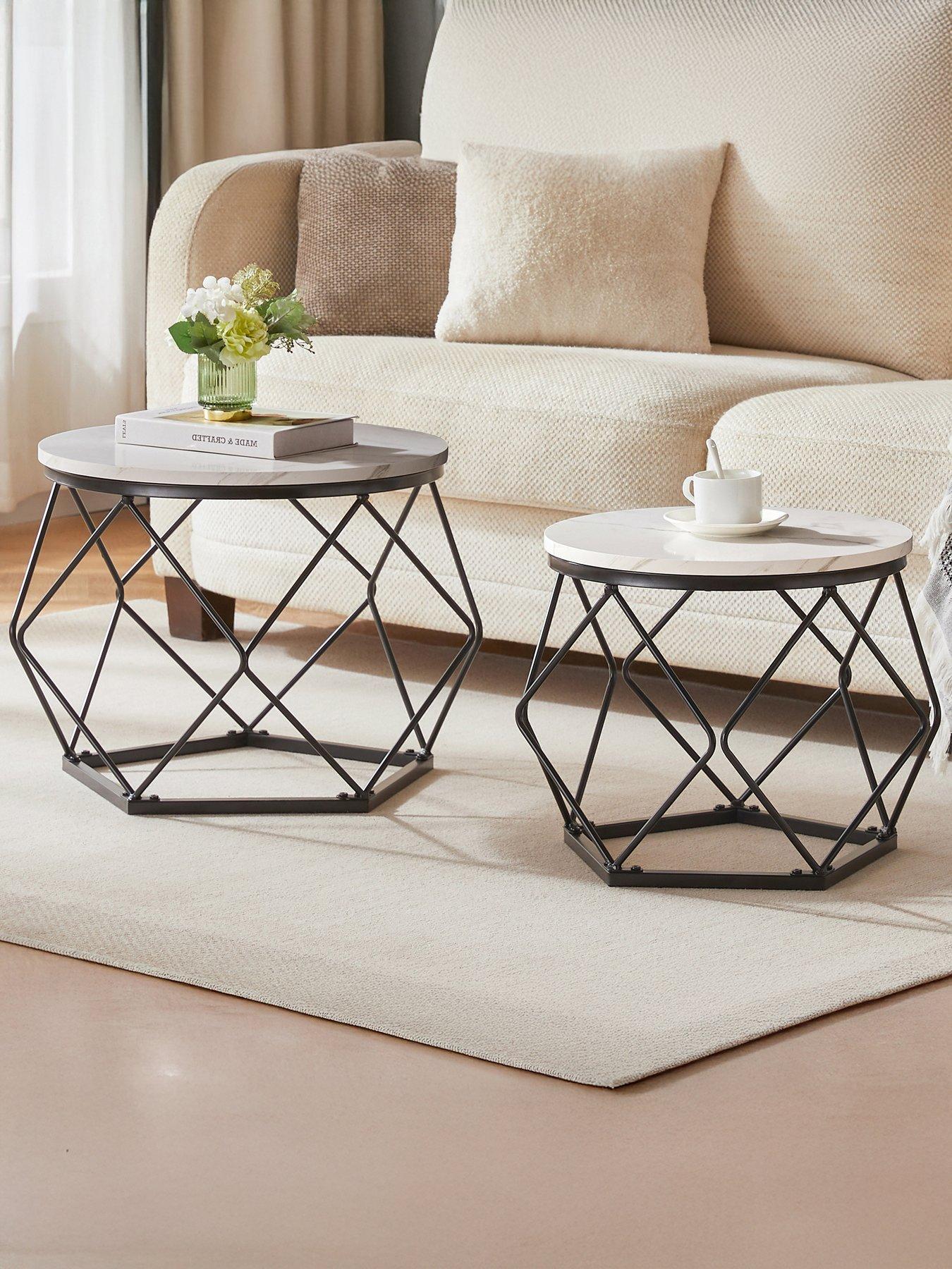 Vida Designs Brooklyn Nest Of 2 Geometric Tables