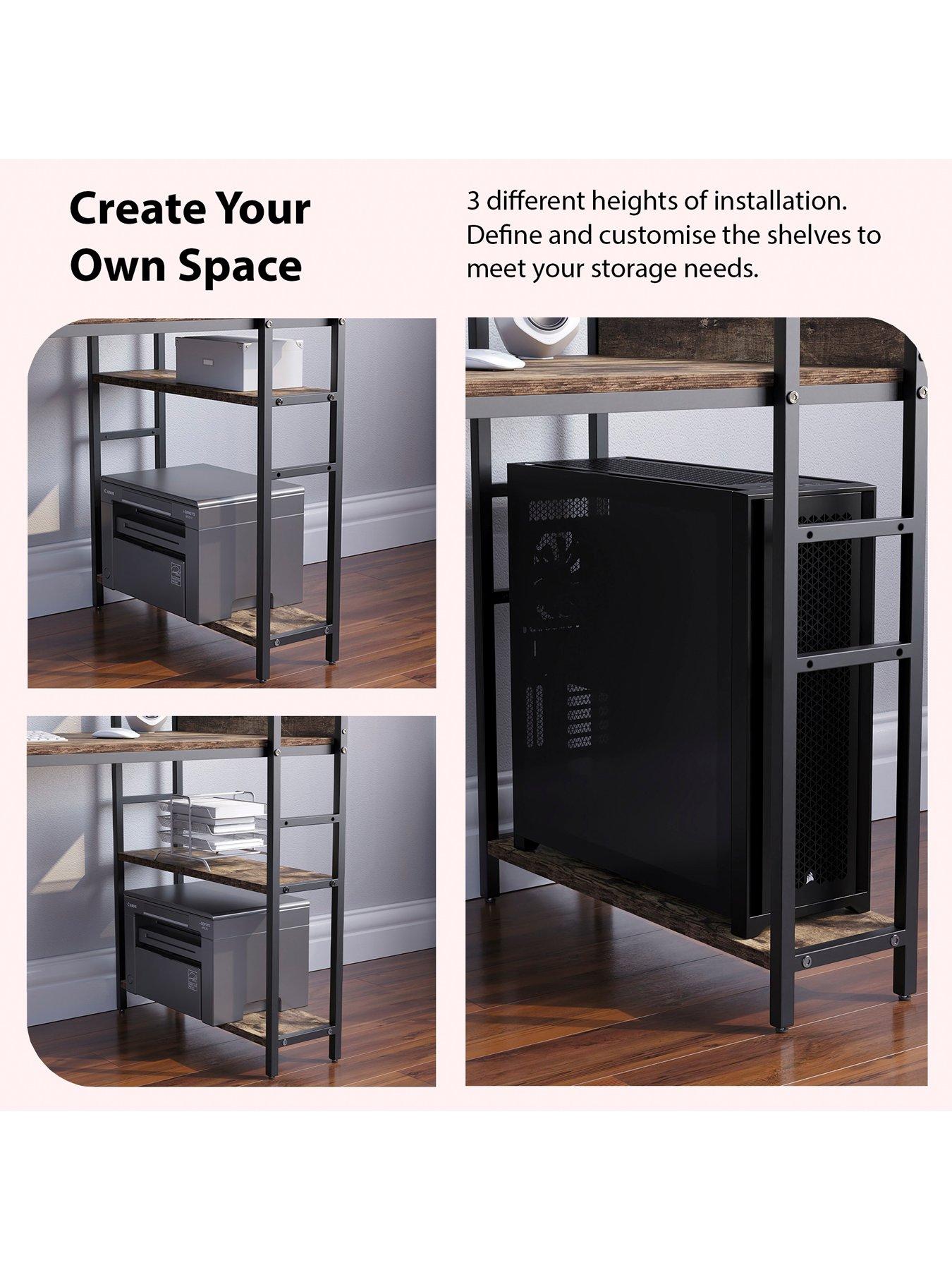  image of vida-designs-brooklyn-desk-with-3-shelves